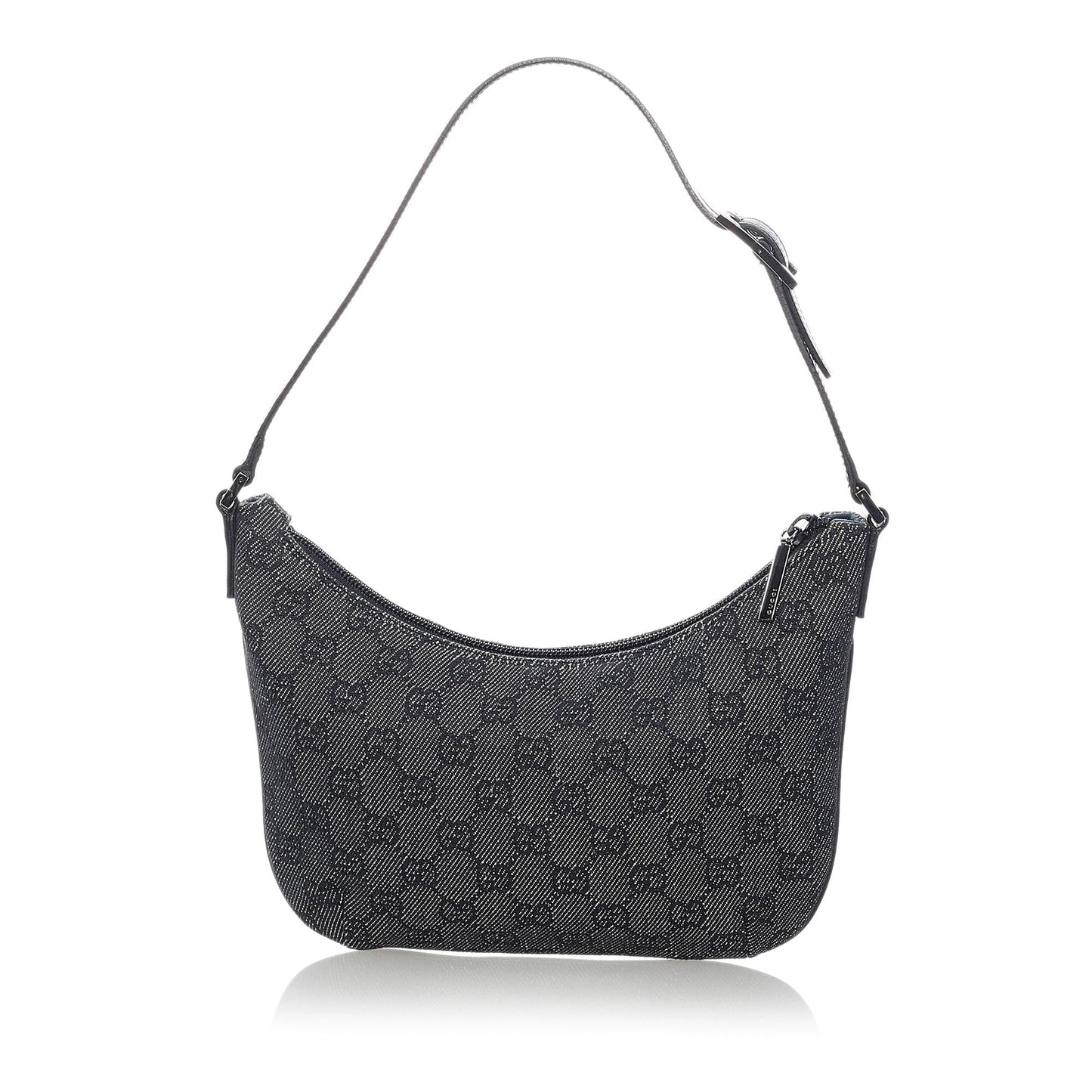 Gucci GG Baguette SHG Canvas Black Handbag 4