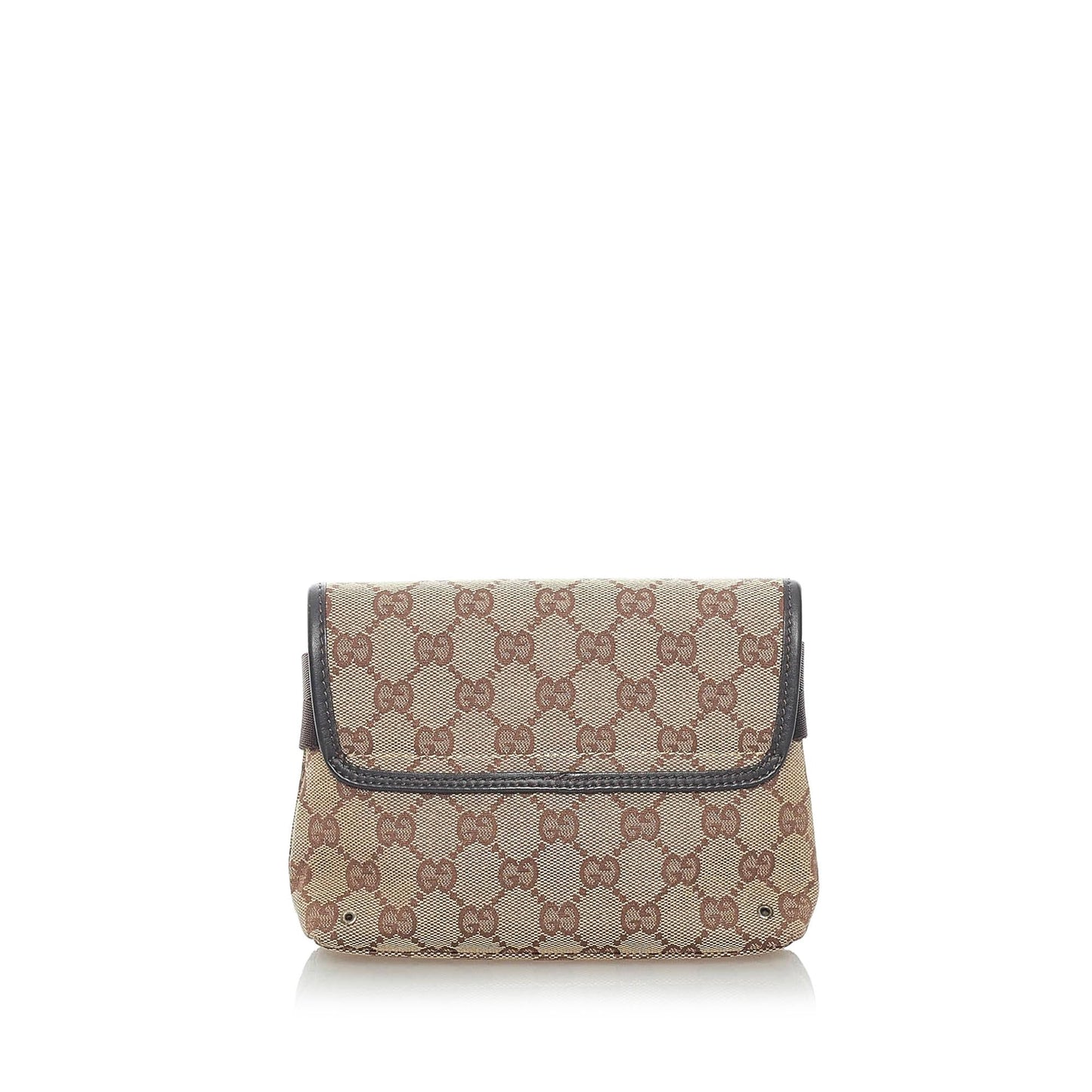 Gucci GG Belt SHG Canvas Brown Accessory