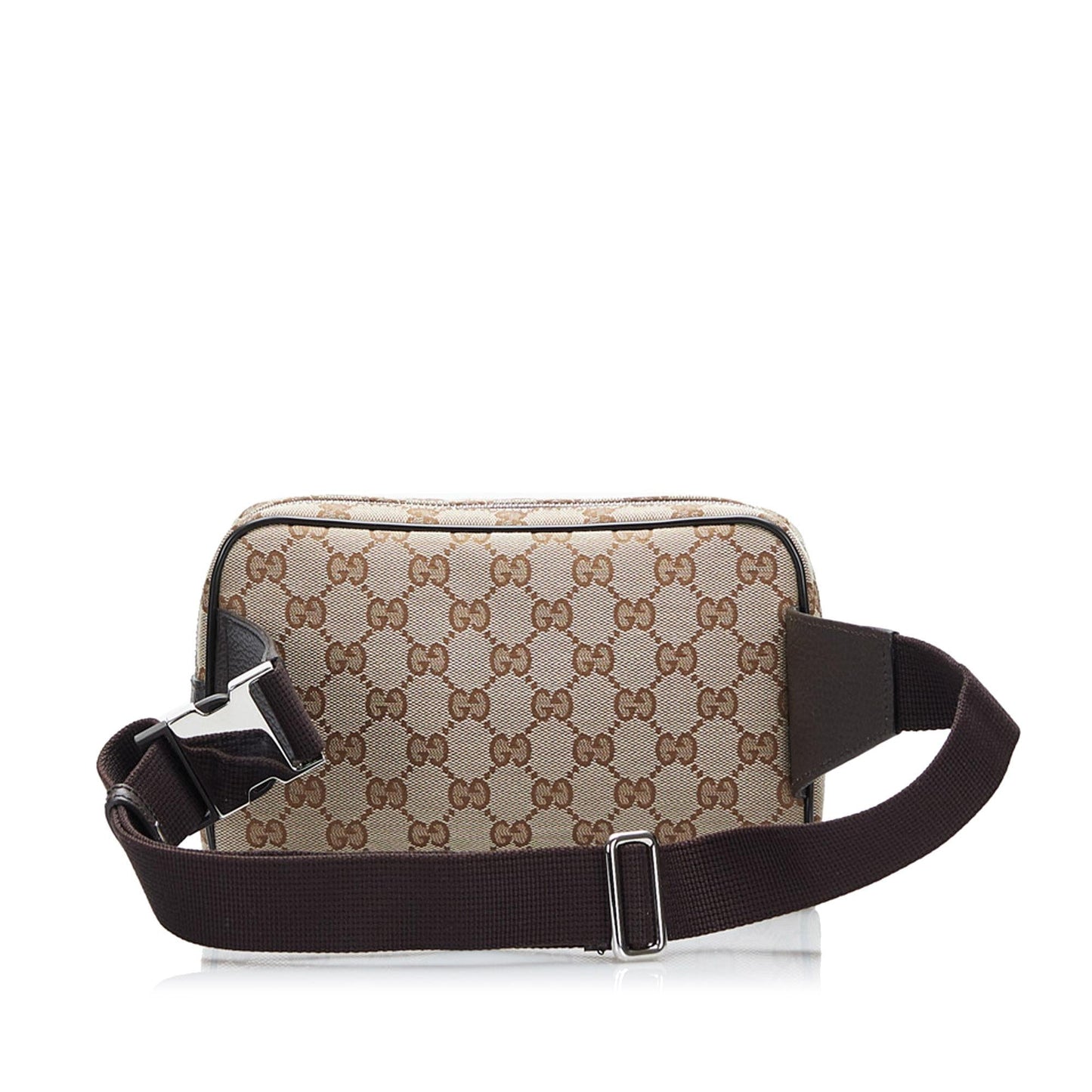 Gucci GG Belt SHG Canvas Brown Accessory 3