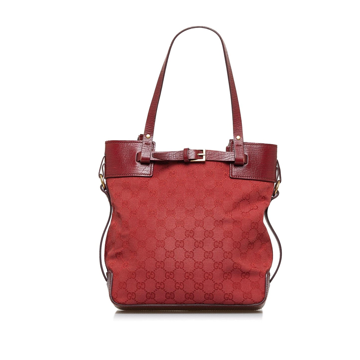 Gucci GG Belt SHG-RoMOGQ Canvas Red Accessory