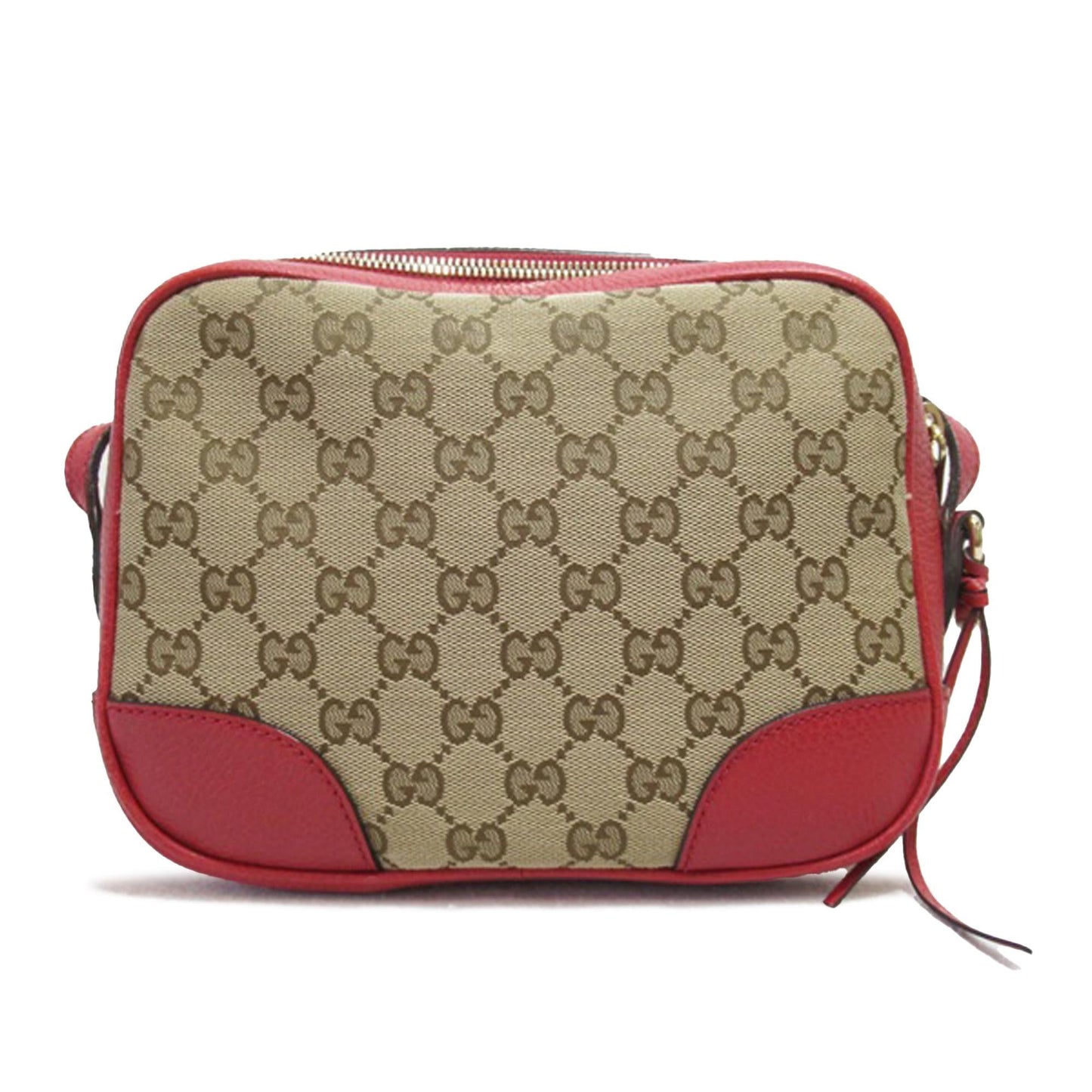 Gucci GG Bree SHG-e1T180 Canvas Calf Brown Red Crossbody Bag