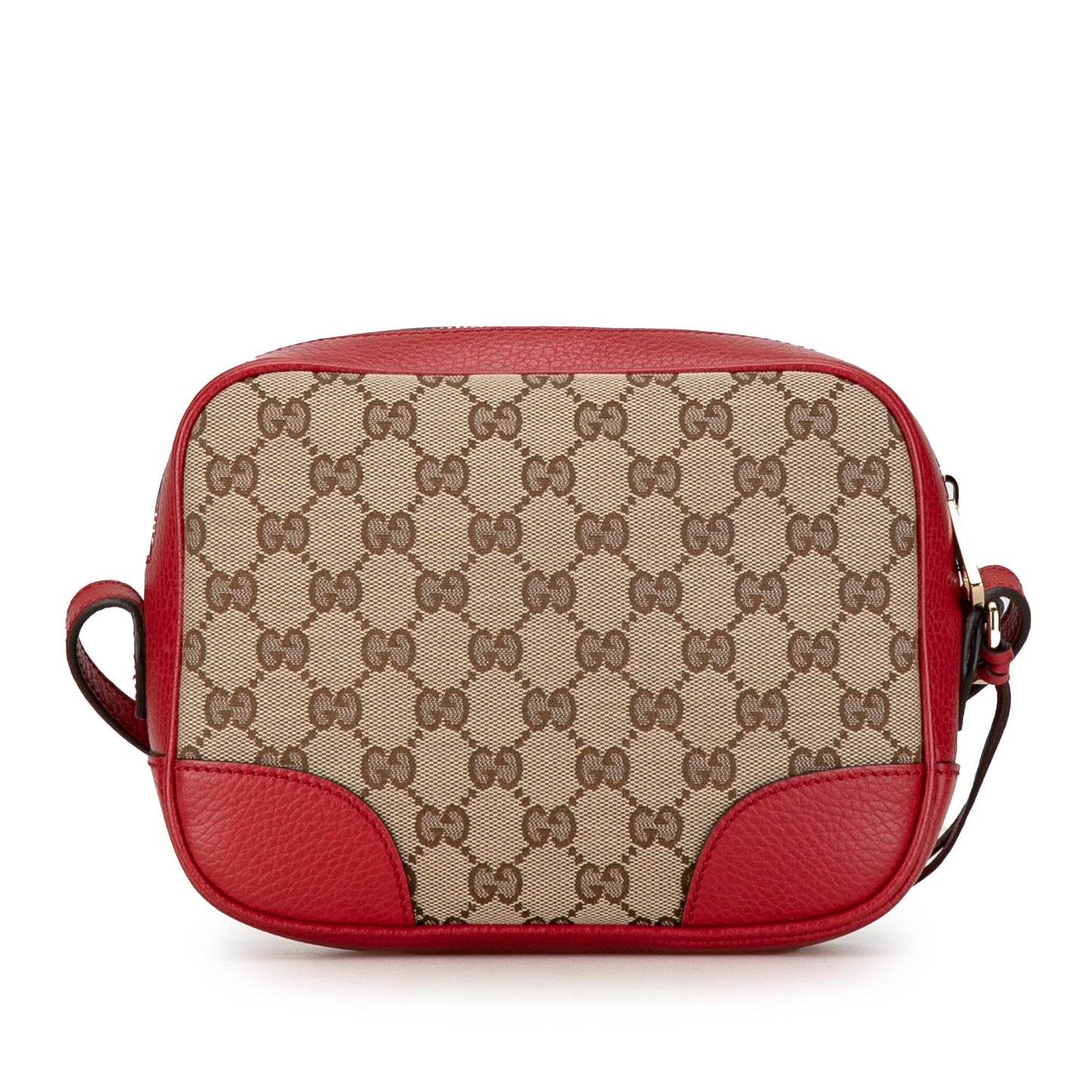 Gucci GG Bree SHG-dZwGU2 Canvas Calf Brown Red Crossbody Bag