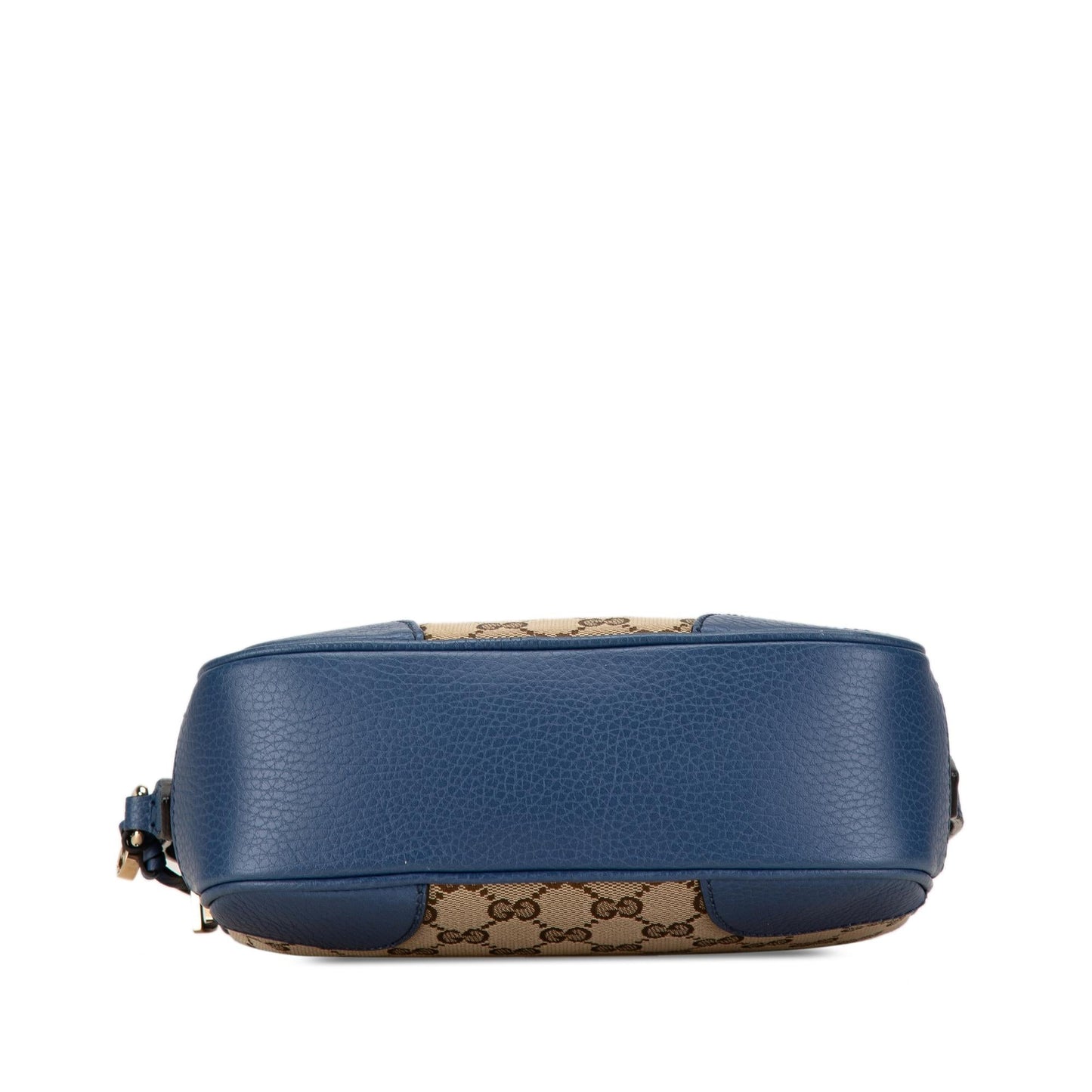 Gucci GG Bree SHG-7cQ2MN Canvas Calf Brown Blue Crossbody Bag