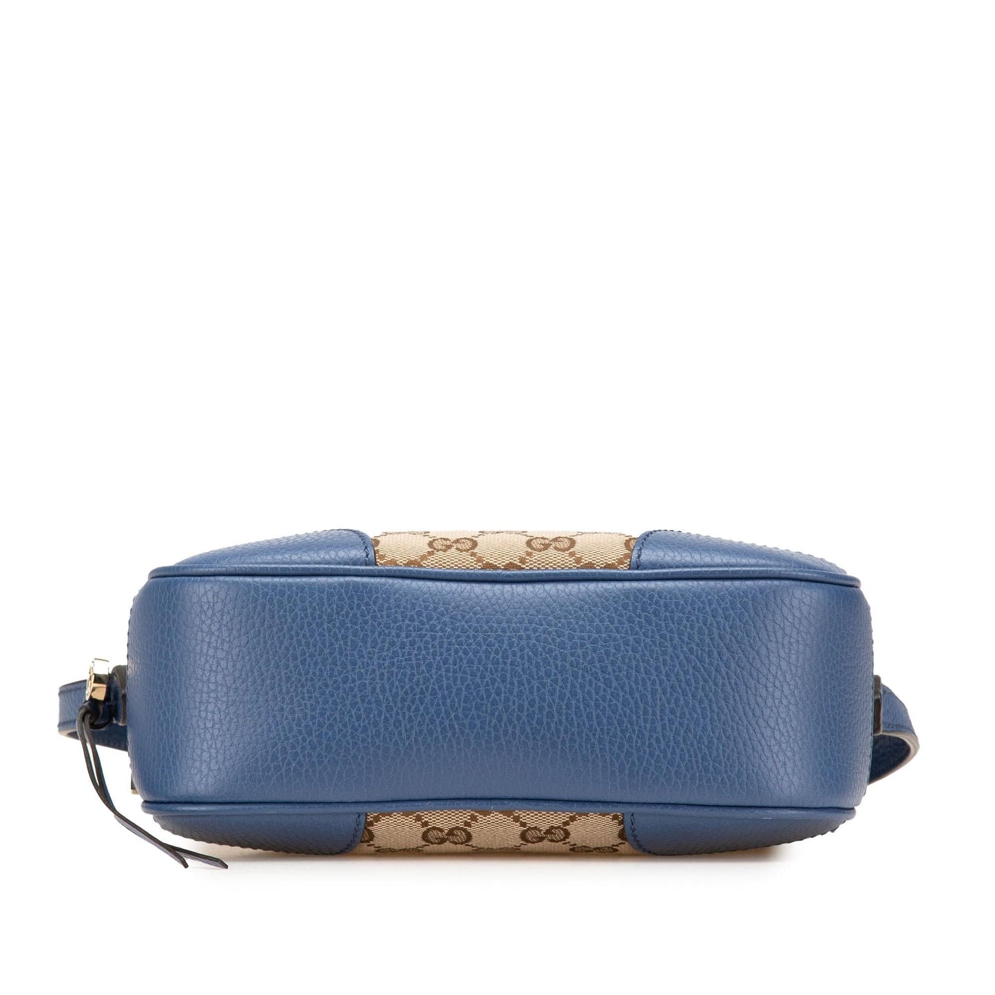 Gucci GG Bree Canvas Calf Brown Blue Crossbody Bag