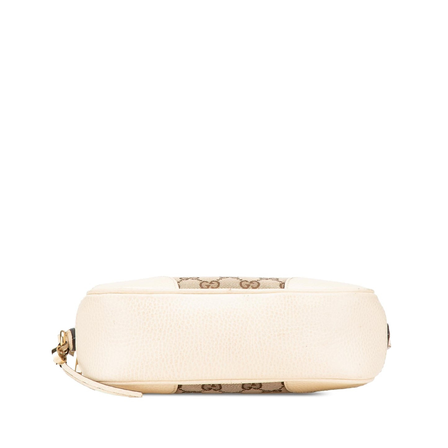 Gucci GG Bree Canvas Calf White Brown Crossbody Bag