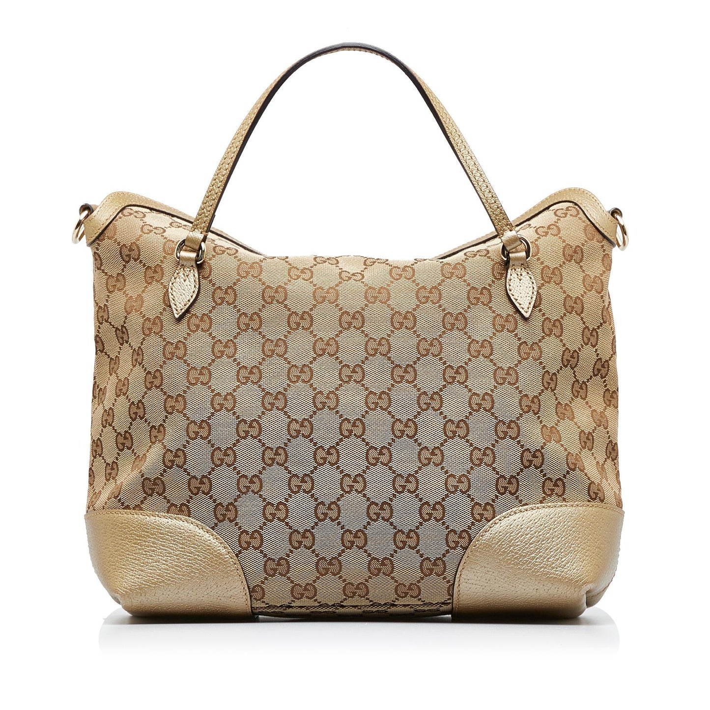 Gucci GG Bree SHG-ZzTLns Canvas Brown Satchel Bag