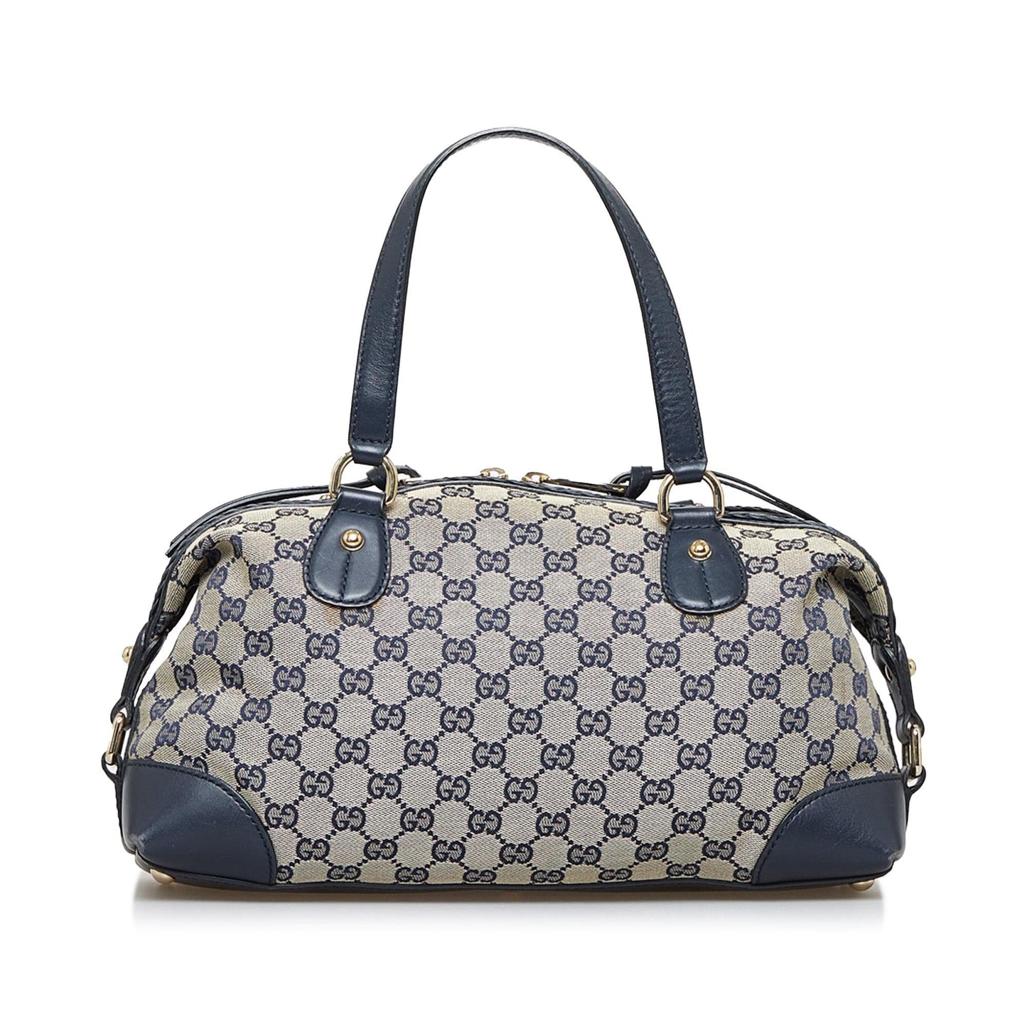 Gucci GG Brick Lane SHG-564Kbq Canvas Grey Satchel Bag
