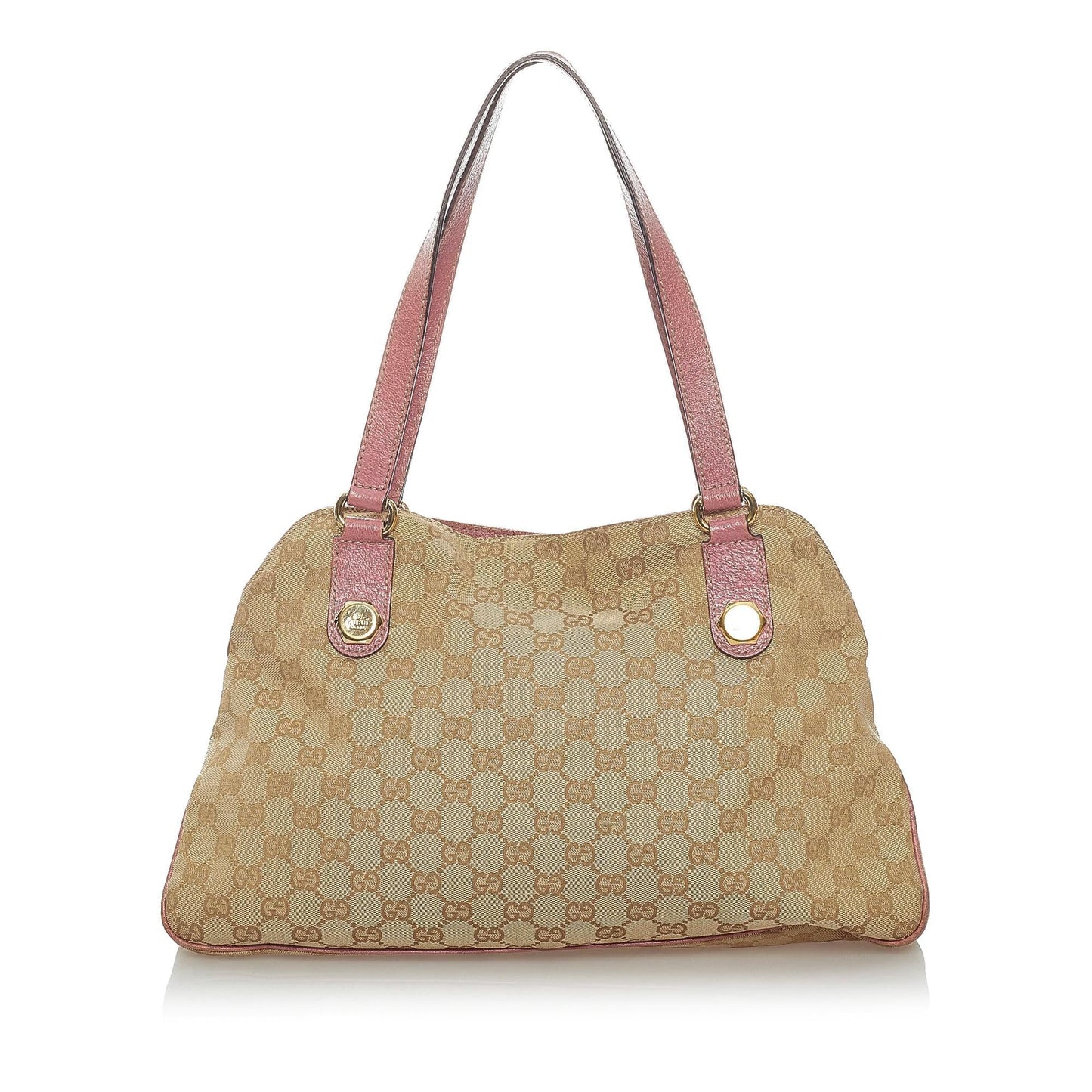 Gucci GG Charmy SHG Canvas Brown Pink Shoulder Bag