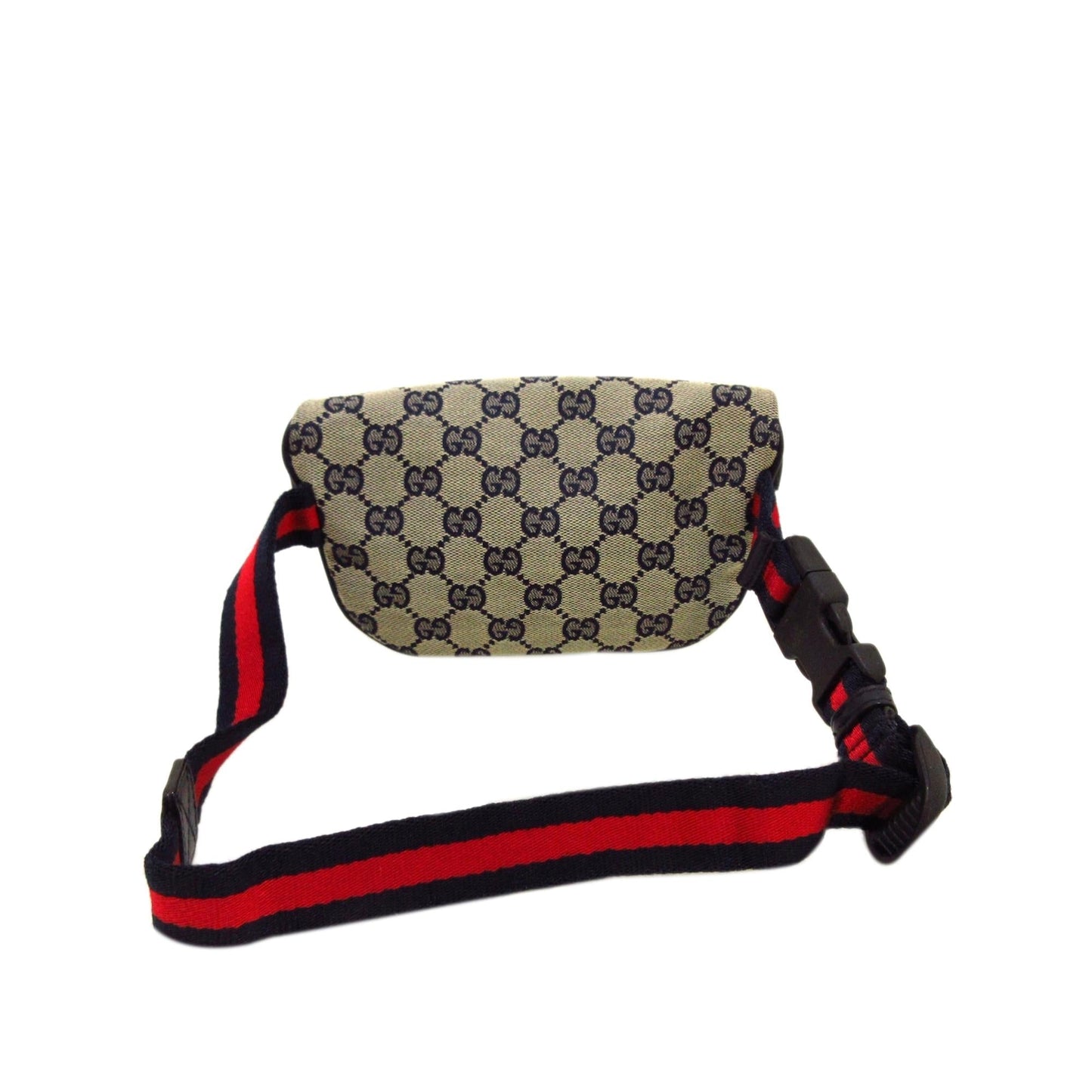 Gucci GG Childrens Belt SHG Canvas Brown Blue Accessory