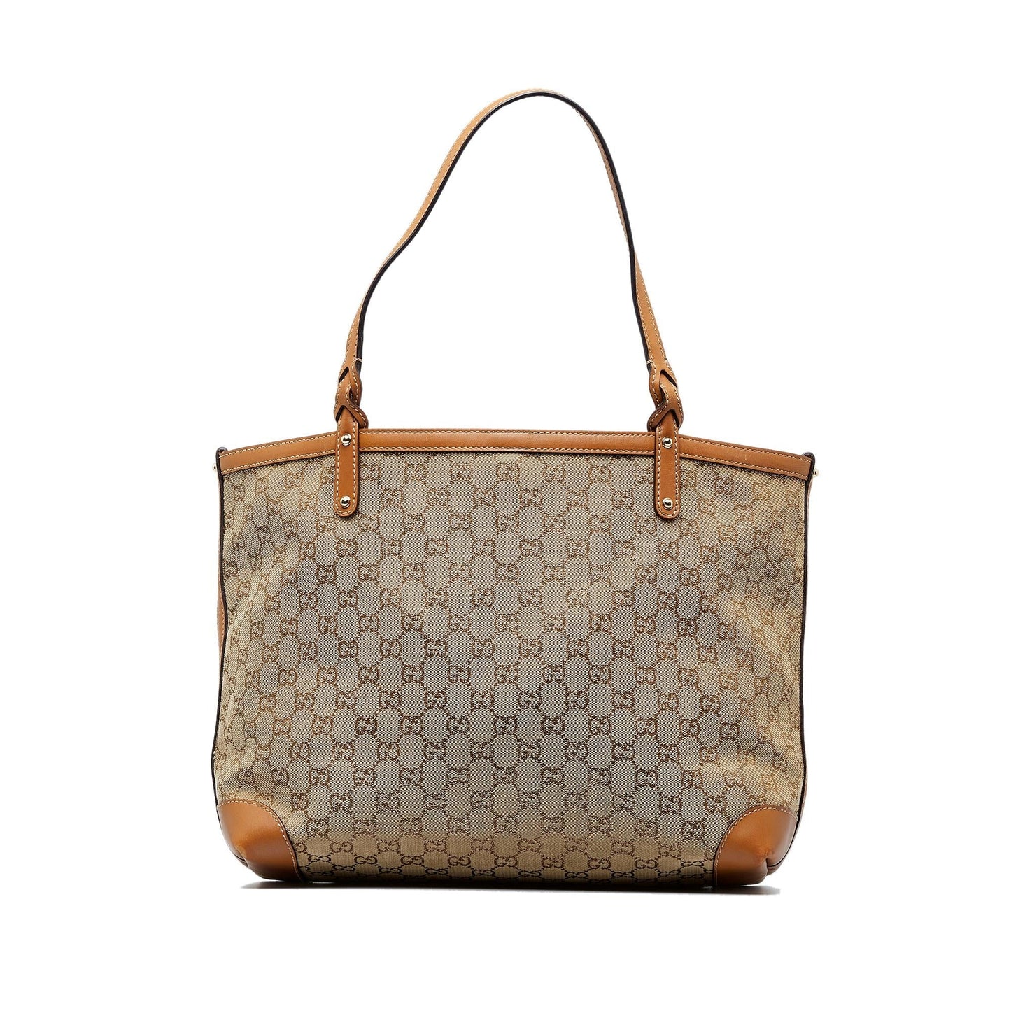 Gucci GG Craft SHG-ugzZ9u Canvas Brown Tote Bag