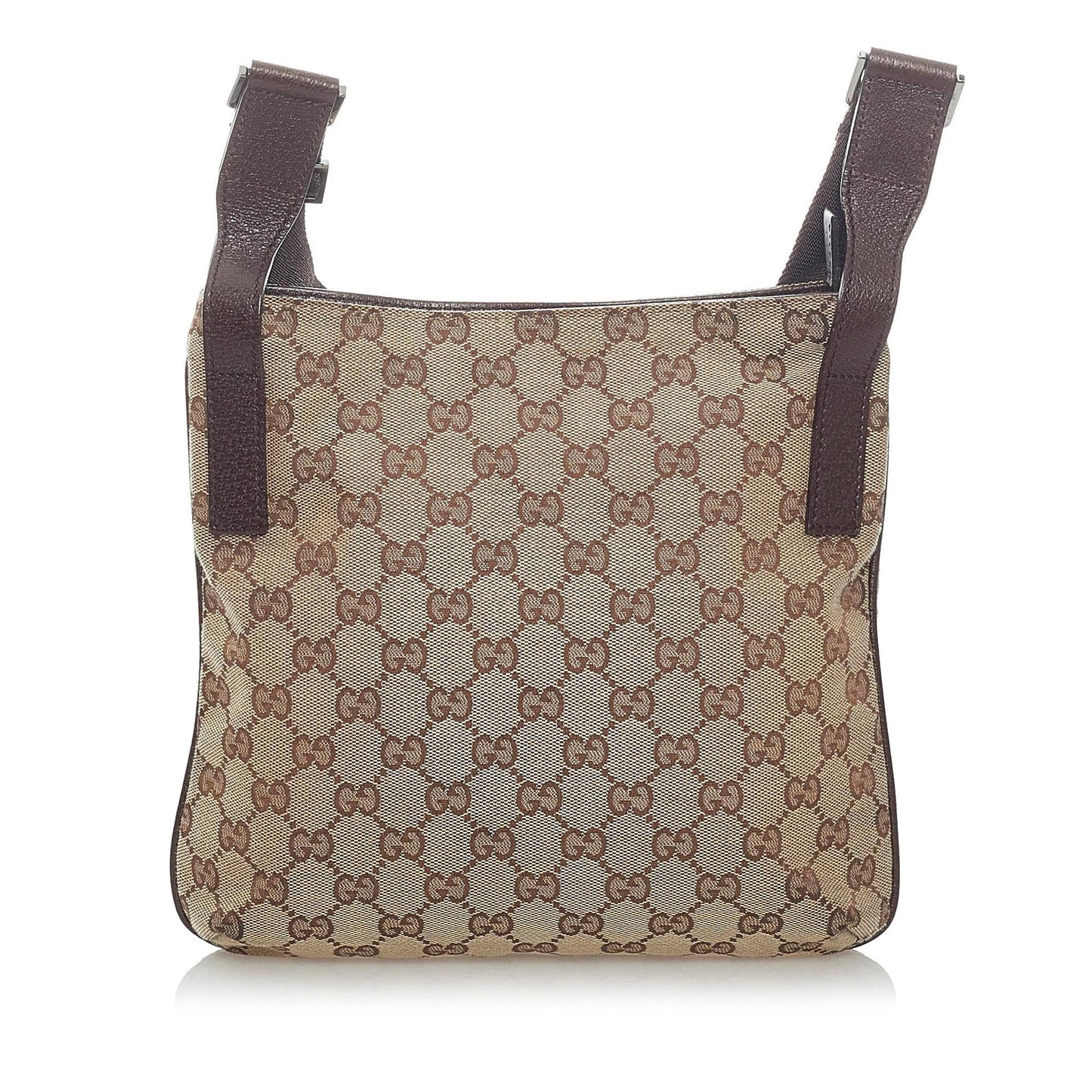Gucci GG SHG Canvas Calf Brown Crossbody Bag 6