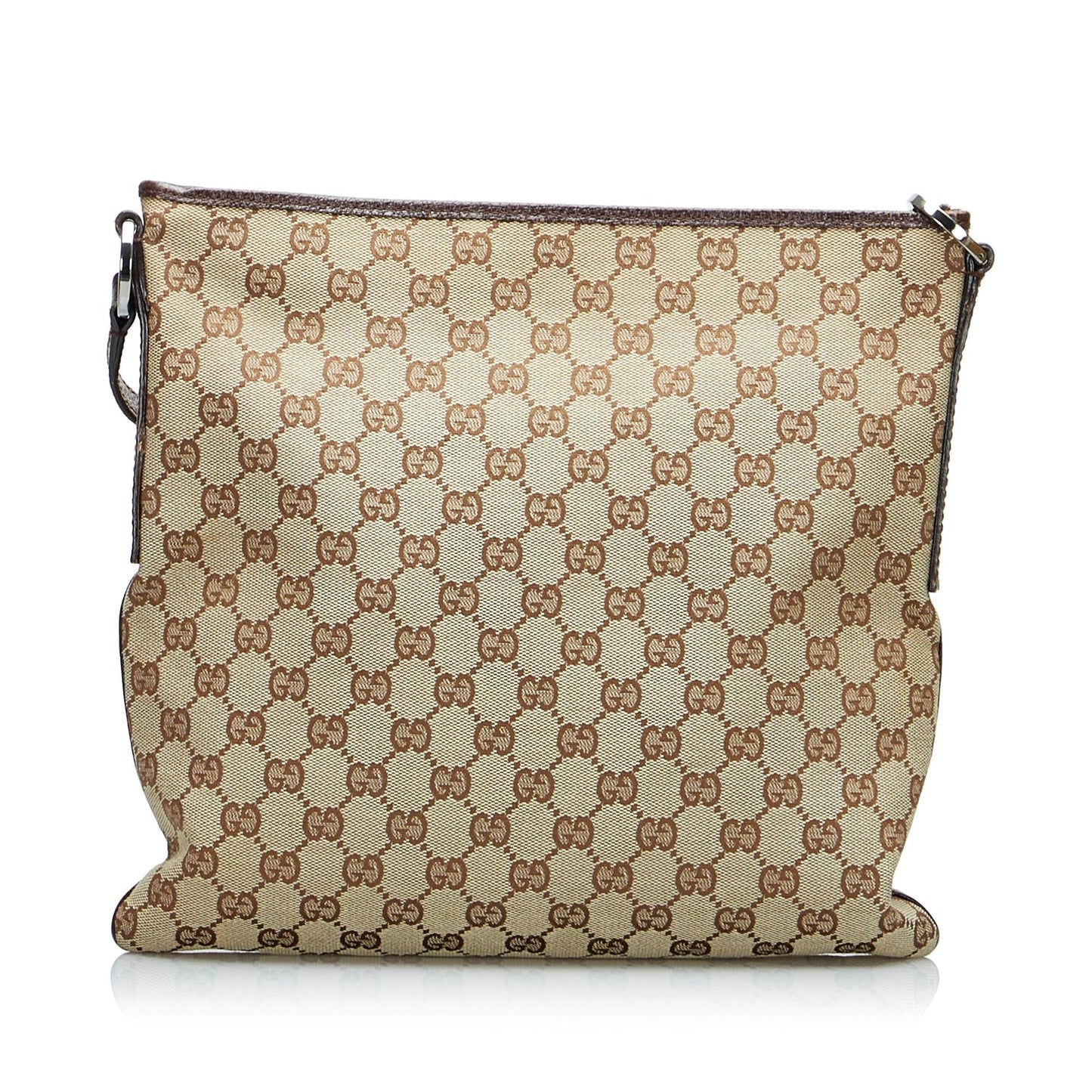 Gucci GG SHG-WPDrGU Canvas Brown Crossbody Bag