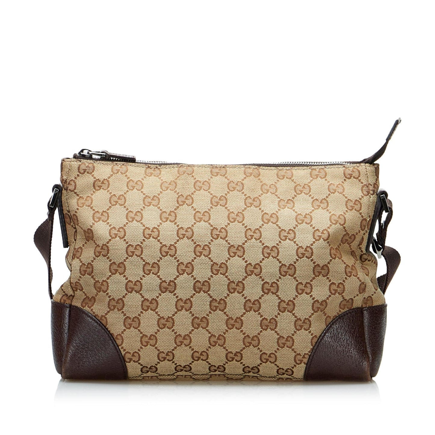 Gucci GG SHG-cXnh8W Canvas Calf Brown Crossbody Bag