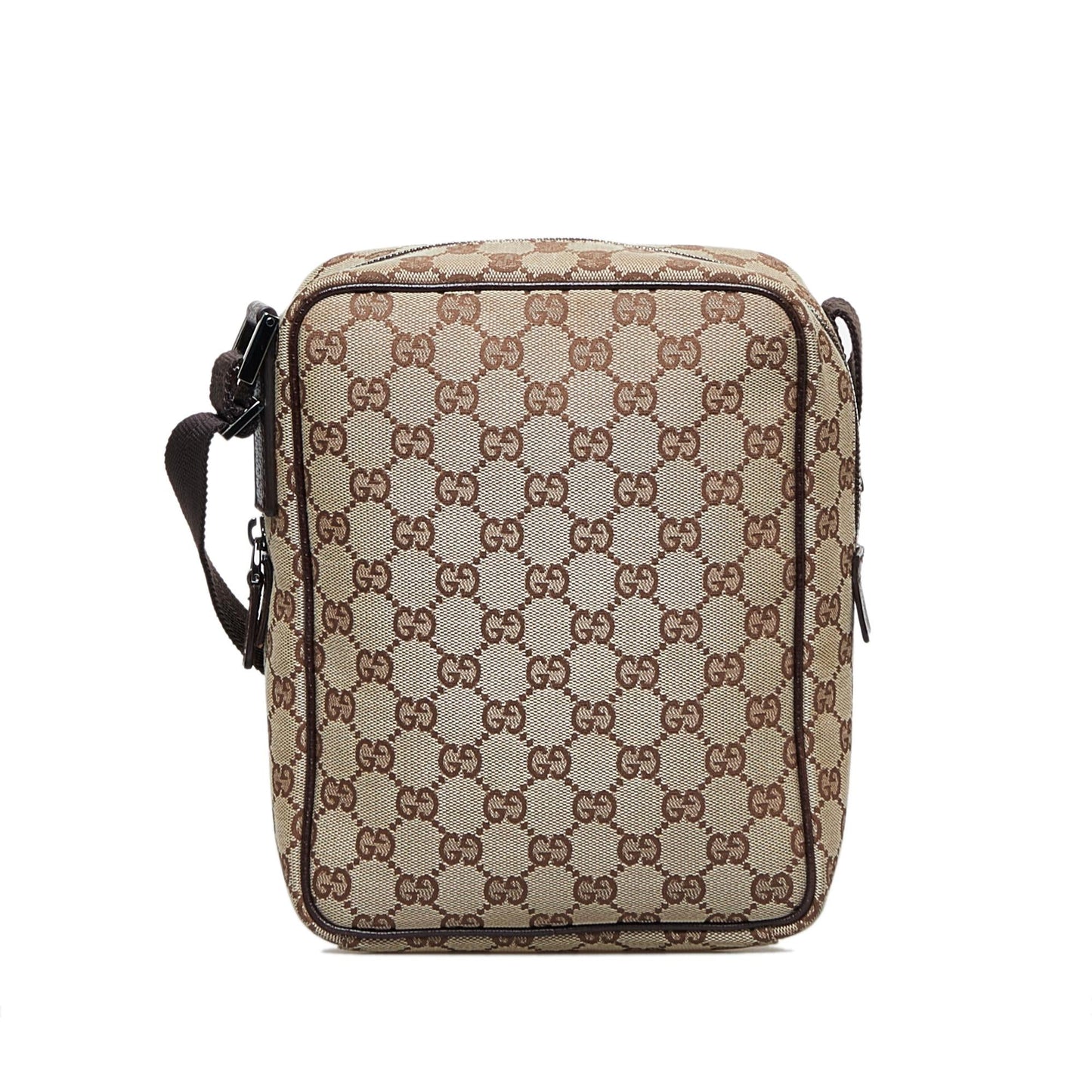 Gucci GG SHG-V9LYOe Canvas Brown Crossbody Bag