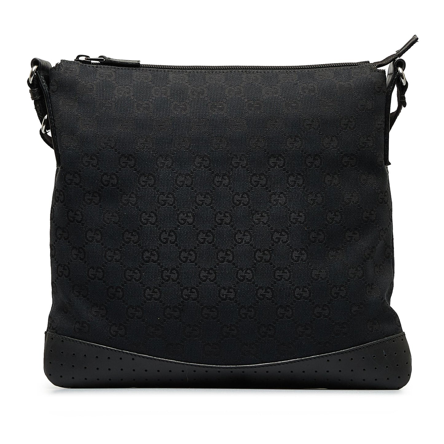 Gucci GG SHG-SbFpk0 Canvas Calf Black Crossbody Bag