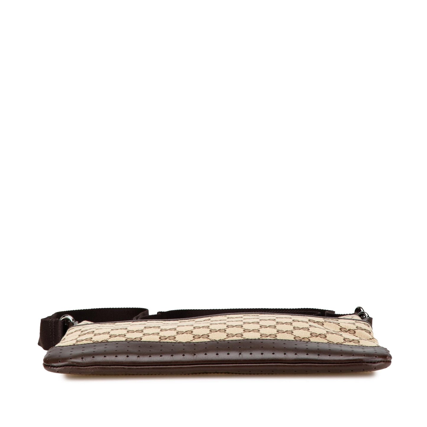 Gucci GG Canvas Calf Brown Crossbody Bag Canvas Crossbody