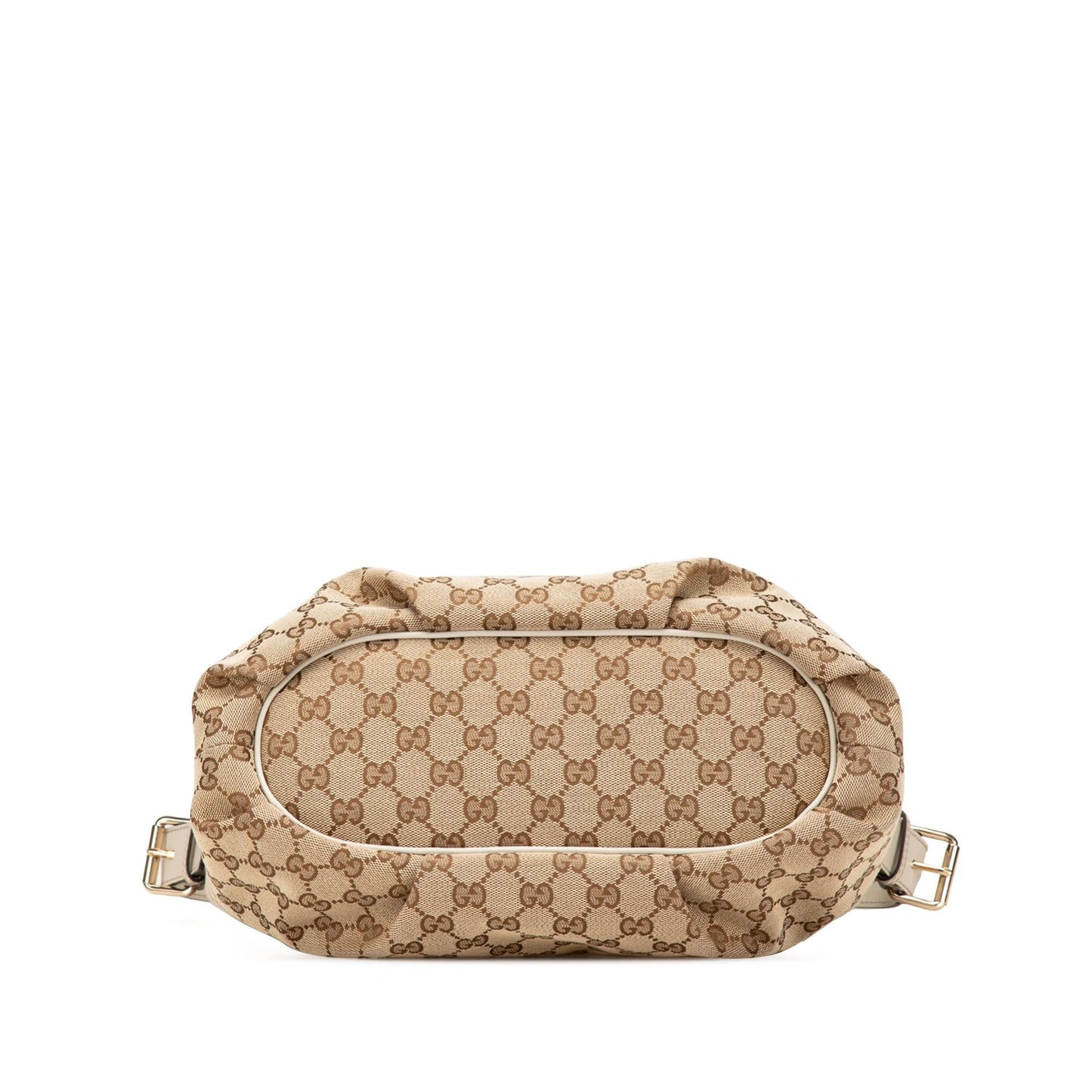 Gucci GG Canvas Calf White Brown Crossbody Bag Crossbody 47