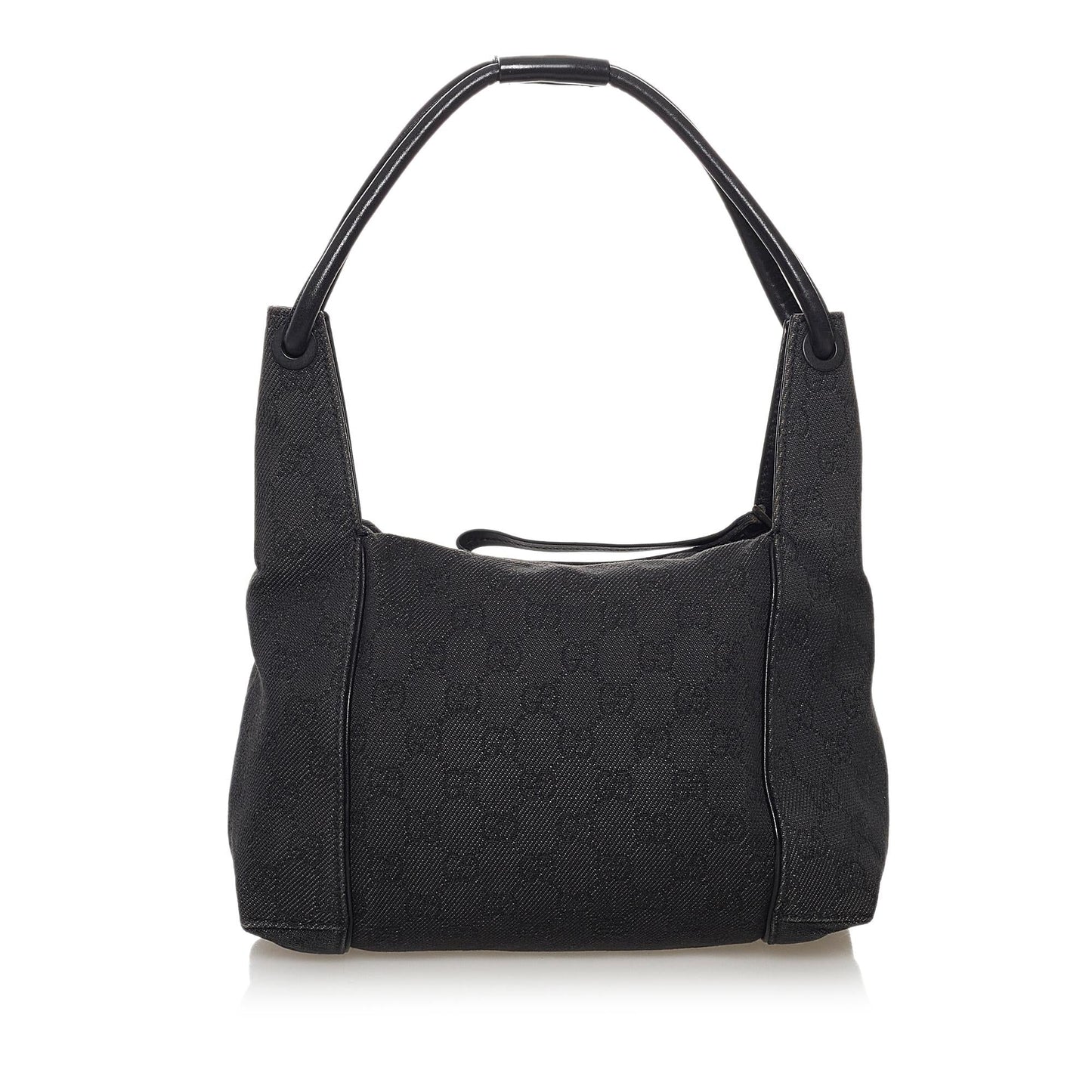 Gucci GG SHG Canvas Black Satchel Bag 6