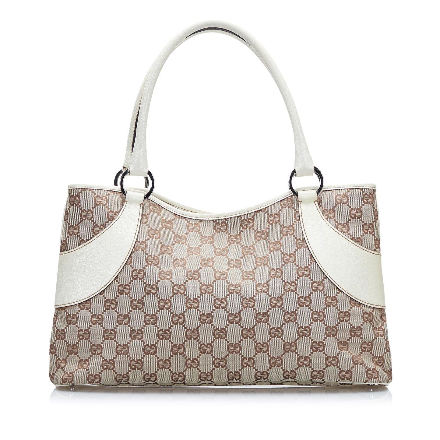 Gucci GG SHG-iwEBJf Canvas Brown Satchel Bag