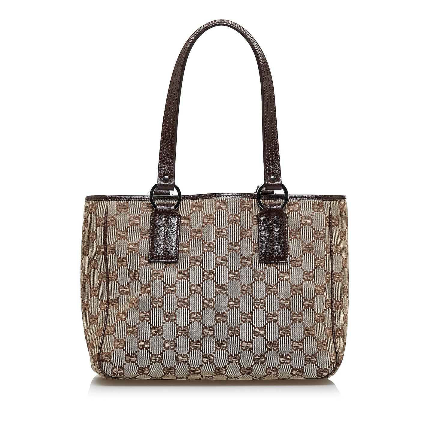 Gucci GG SHG-Vqfm3O Canvas Brown Satchel Bag