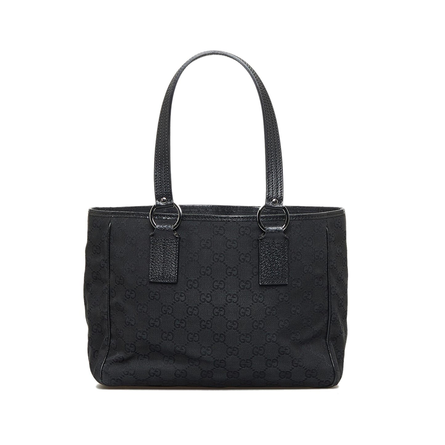 Gucci GG SHG-6iyzpI Canvas Black Satchel Bag