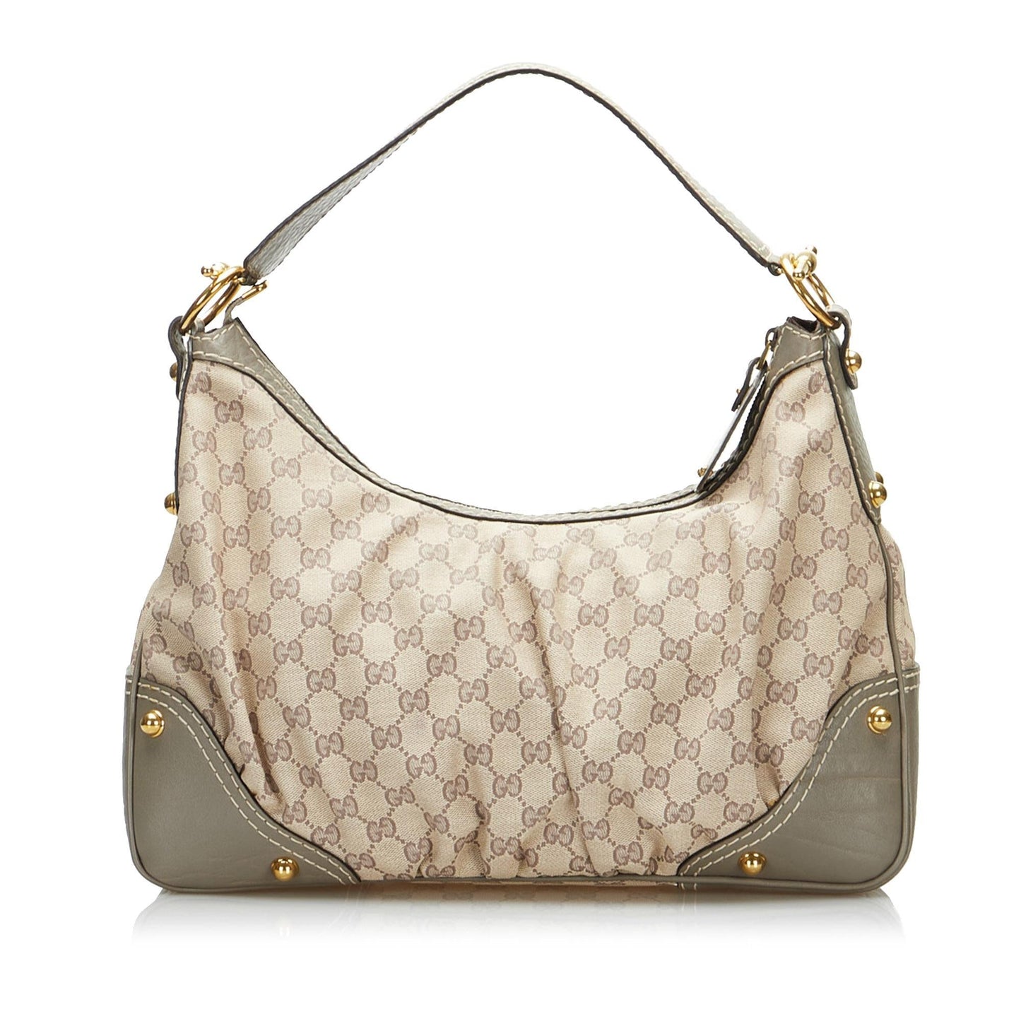 Gucci GG Jockey SHG-L42G2r Canvas Brown Shoulder Bag