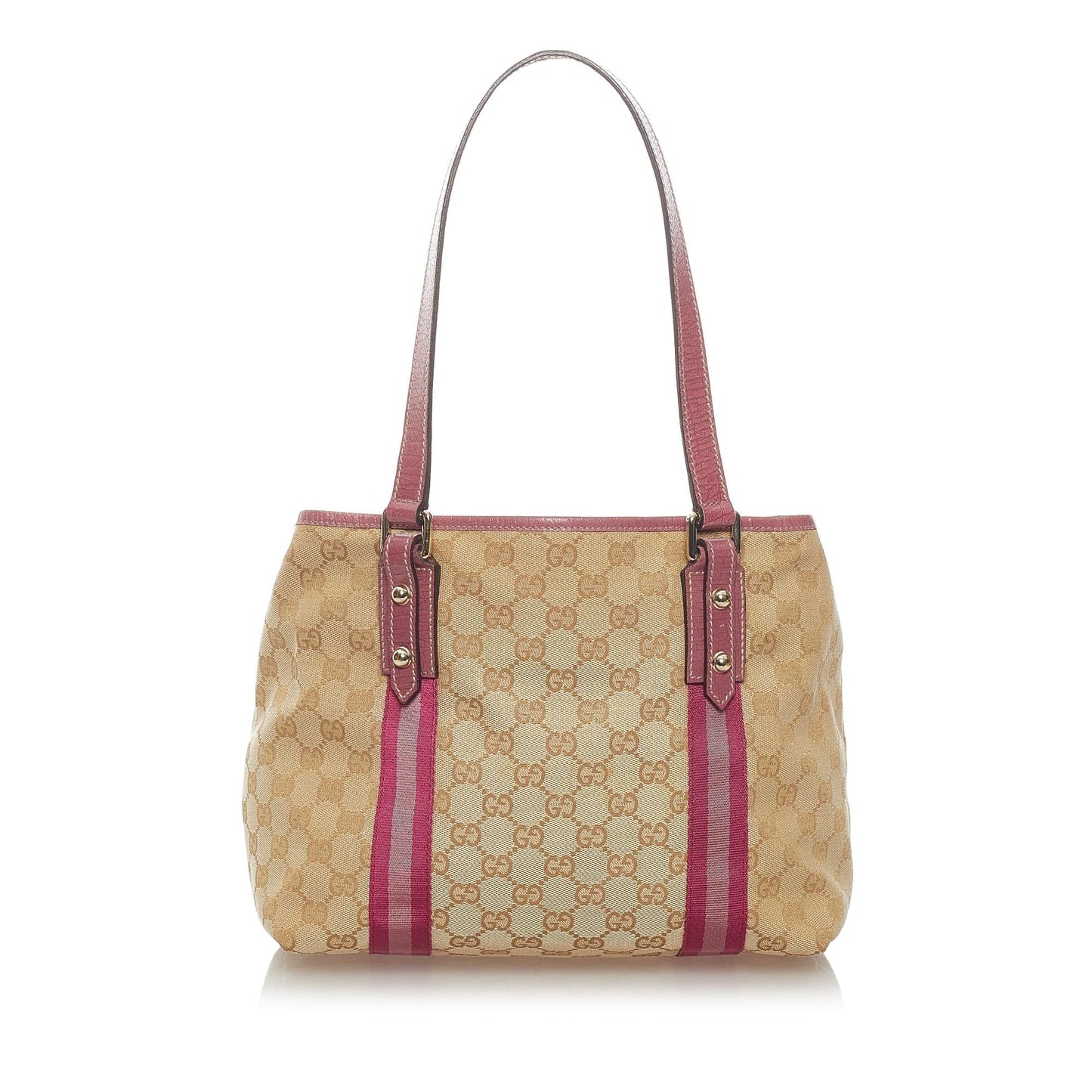 Gucci GG Jolicoeur SHG Canvas Brown Tote Bag 3