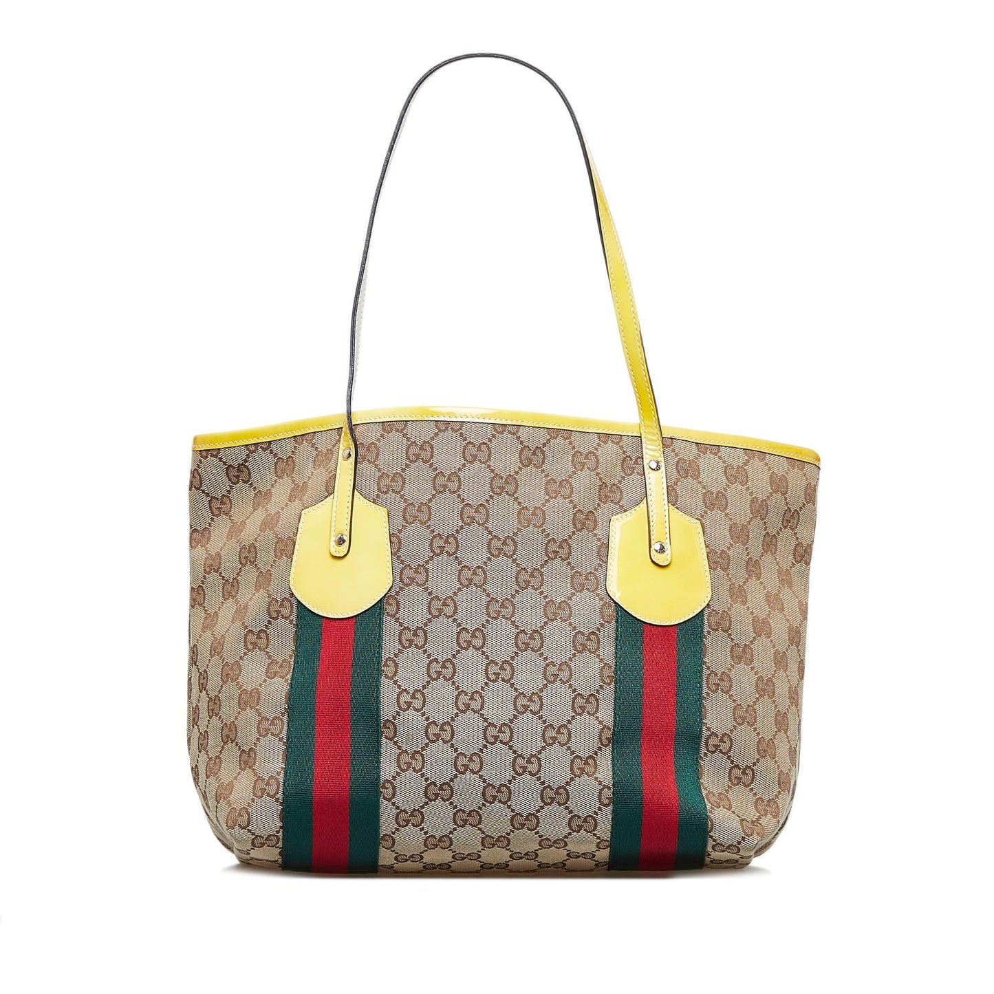 Gucci GG Jolicoeur SHG-JJ05Lz Canvas Brown Tote Bag