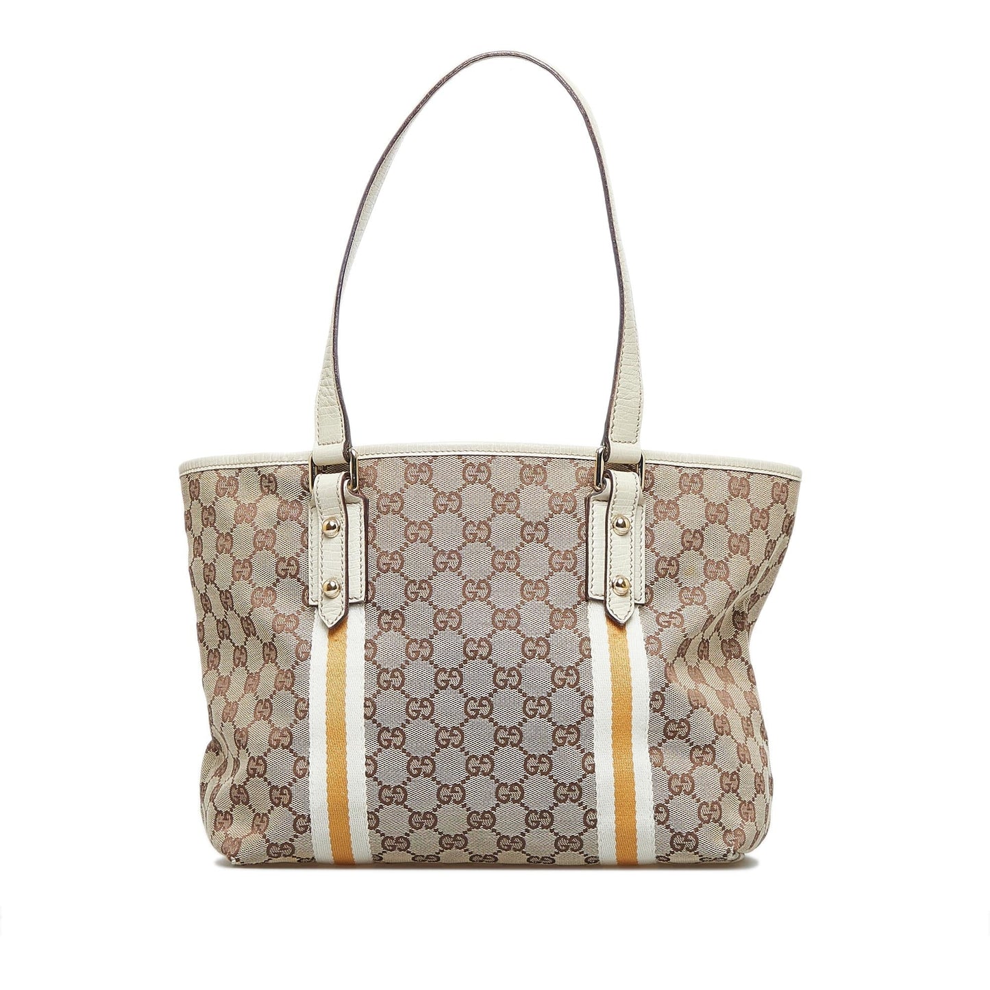 Gucci GG Jolicoeur SHG-yxc9bo Canvas Brown Tote Bag