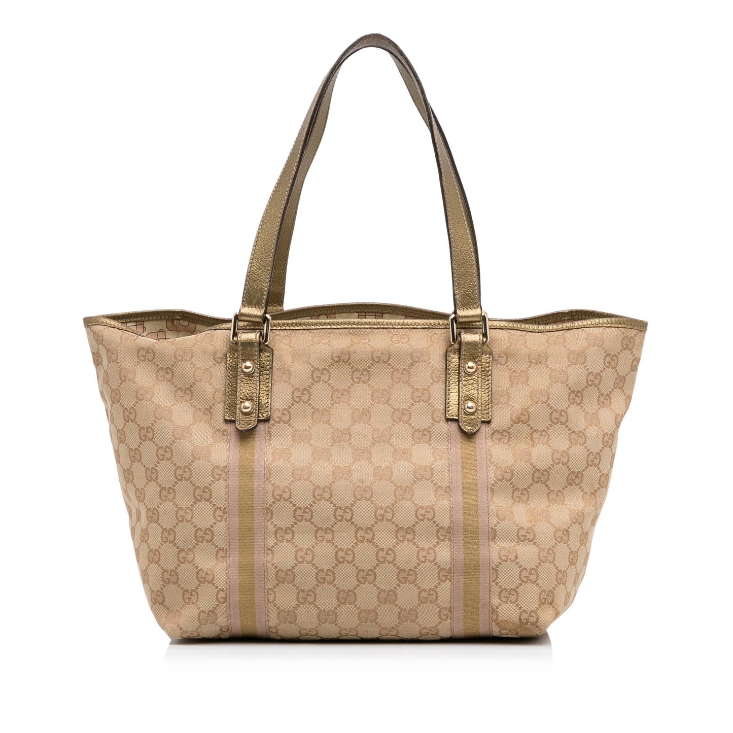 Gucci GG Jolicoeur SHG-5mh4lC Canvas Brown Tote Bag