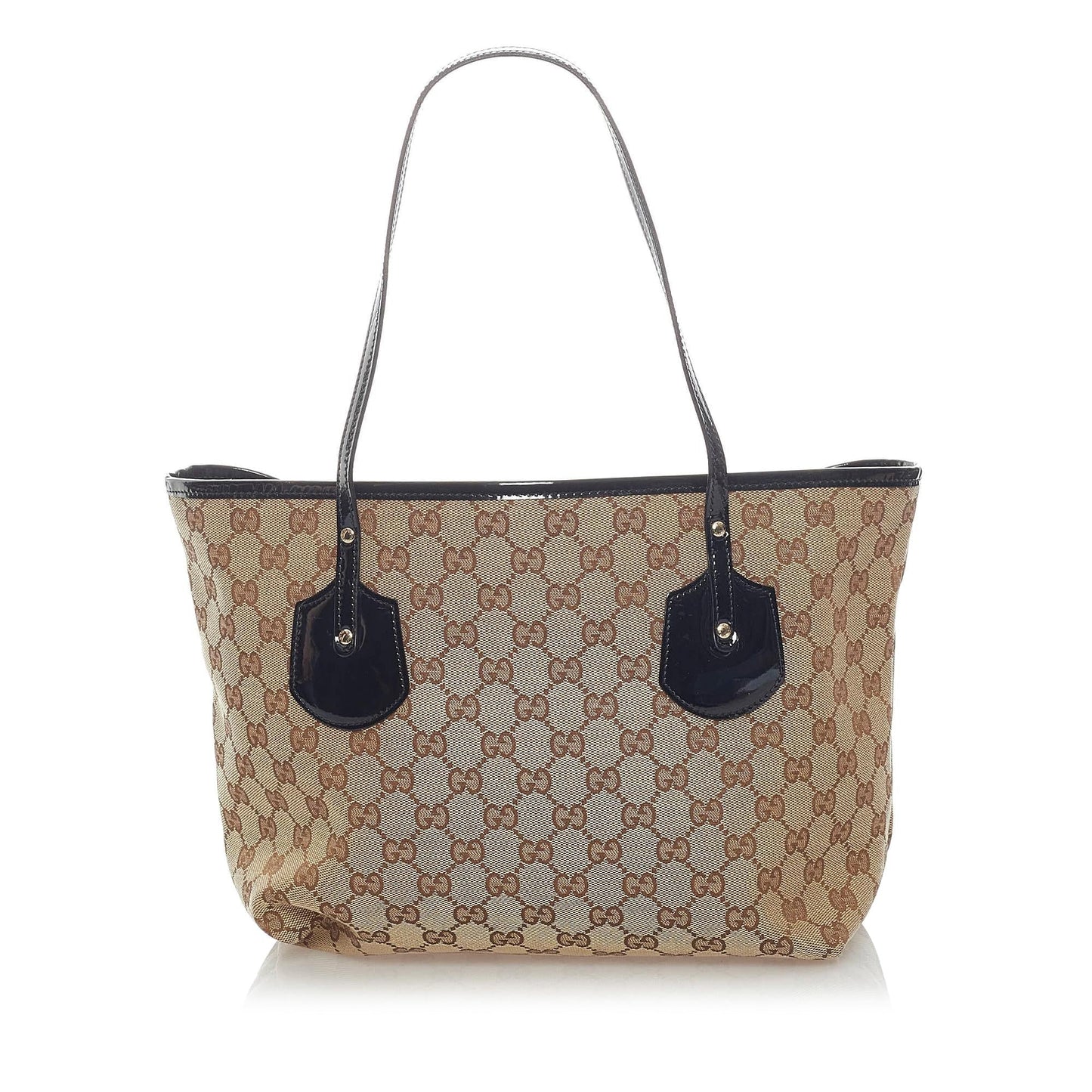 Gucci GG Jolie SHG Canvas Black Brown Tote Bag 3