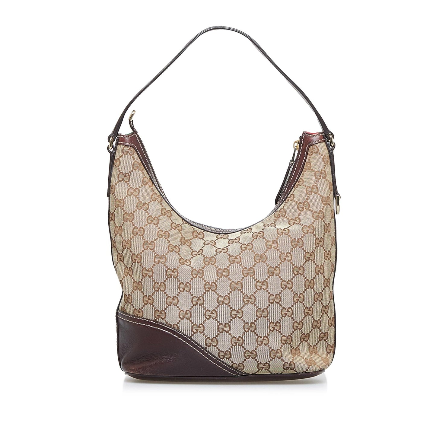 Gucci GG New Britt SHG-c0MTsK Canvas Calf Brown Shoulder Bag