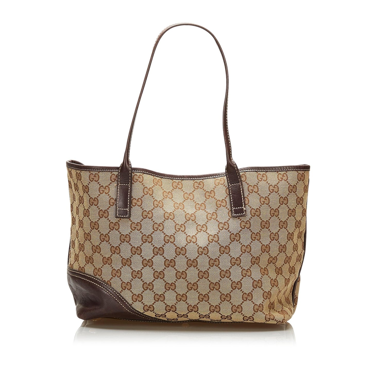 Gucci GG New Britt SHG Canvas Brown Tote Bag