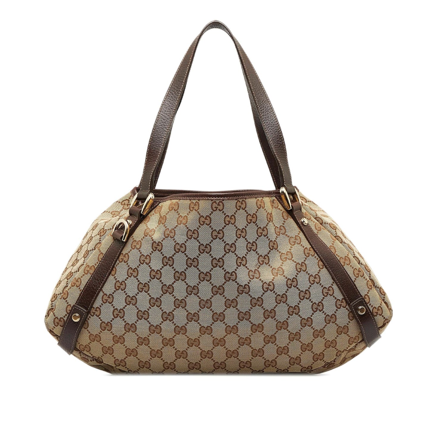 Gucci GG Pelham SHG-qhGAWQ Canvas Calf Brown Shoulder Bag