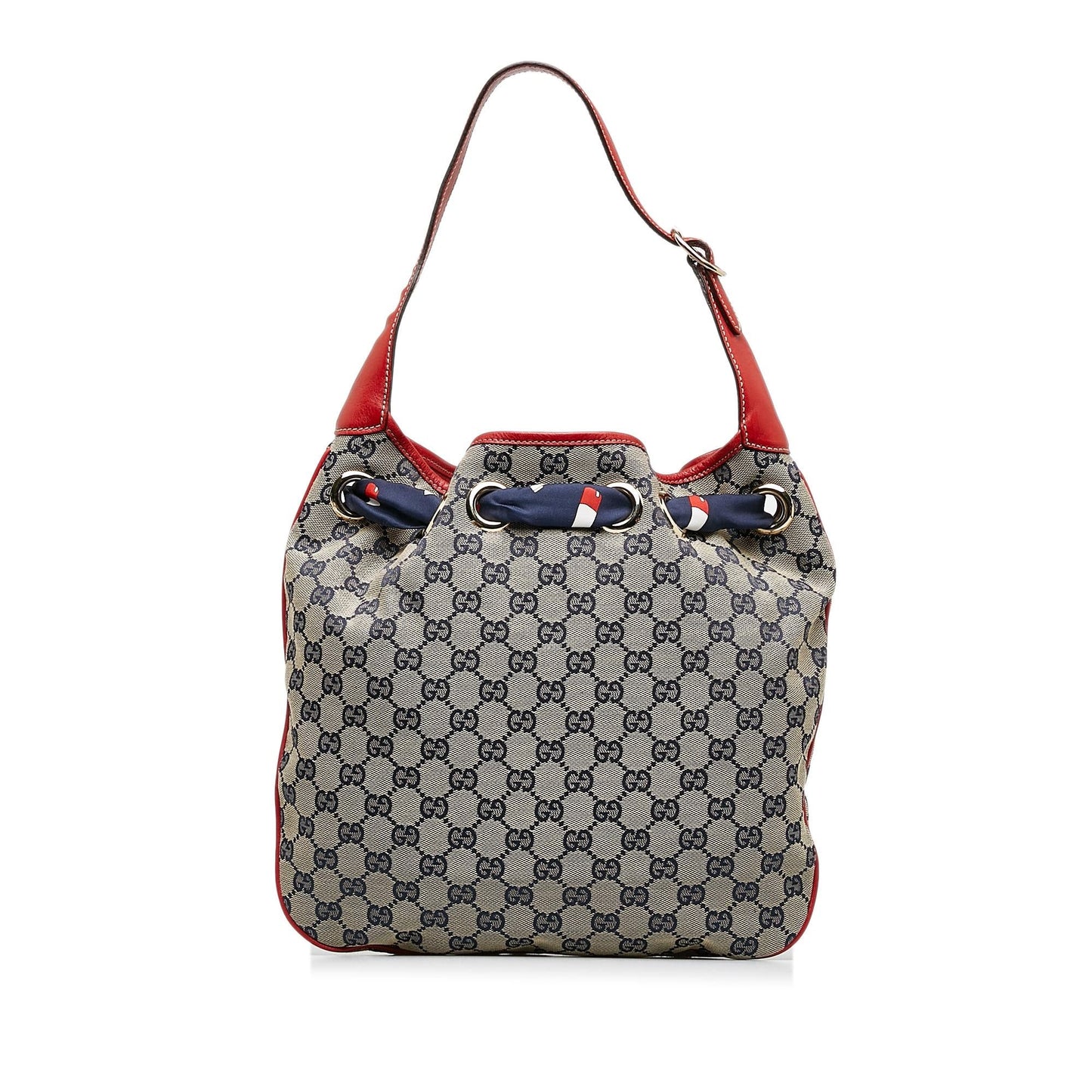 Gucci GG Positano SHG-M2VhaD Canvas Calf Brown Shoulder Bag