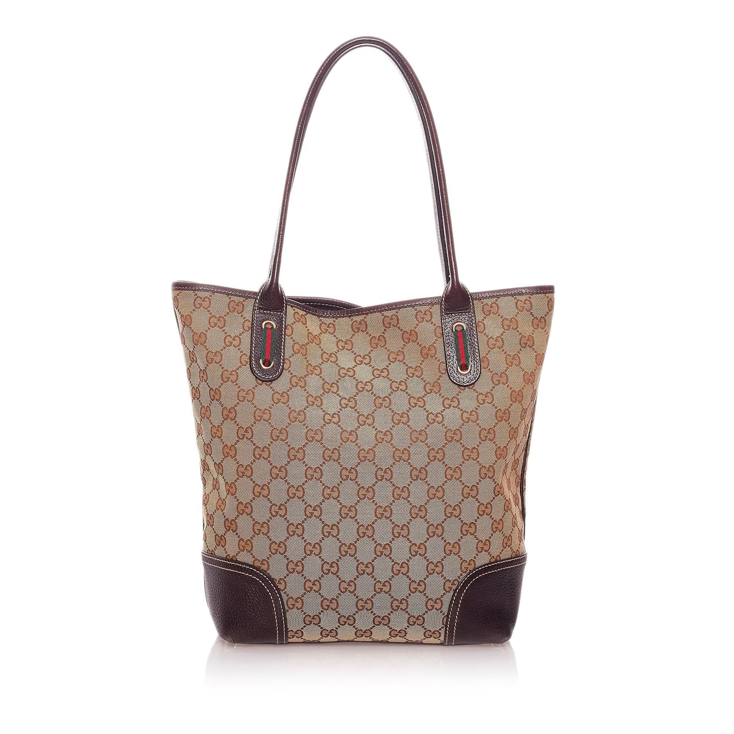 Gucci GG Princy SHG Canvas Brown Tote Bag 5