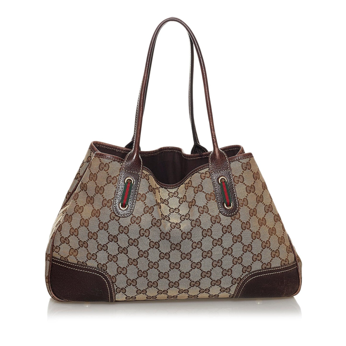 Gucci GG Princy SHG Canvas Brown Tote Bag 6