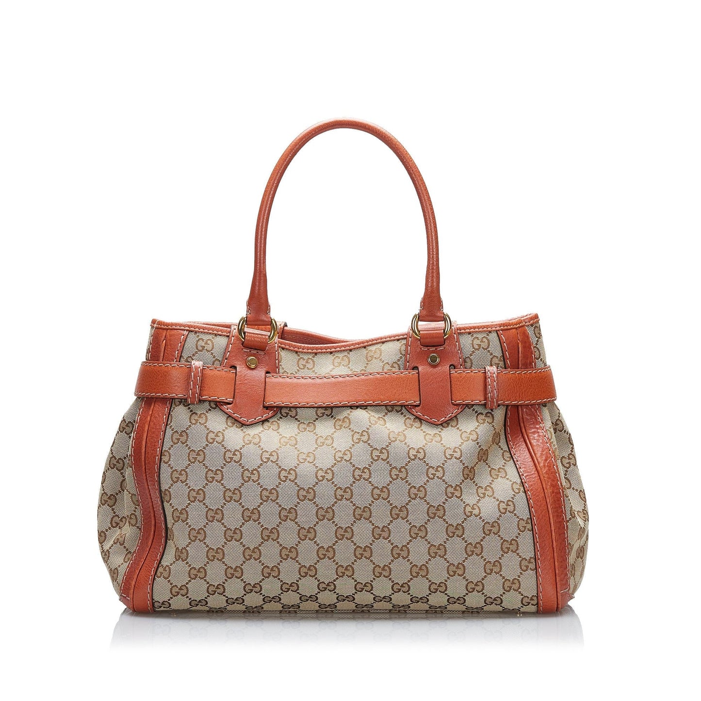 Gucci GG Running SHG-qCEs72 Canvas Brown Tote Bag