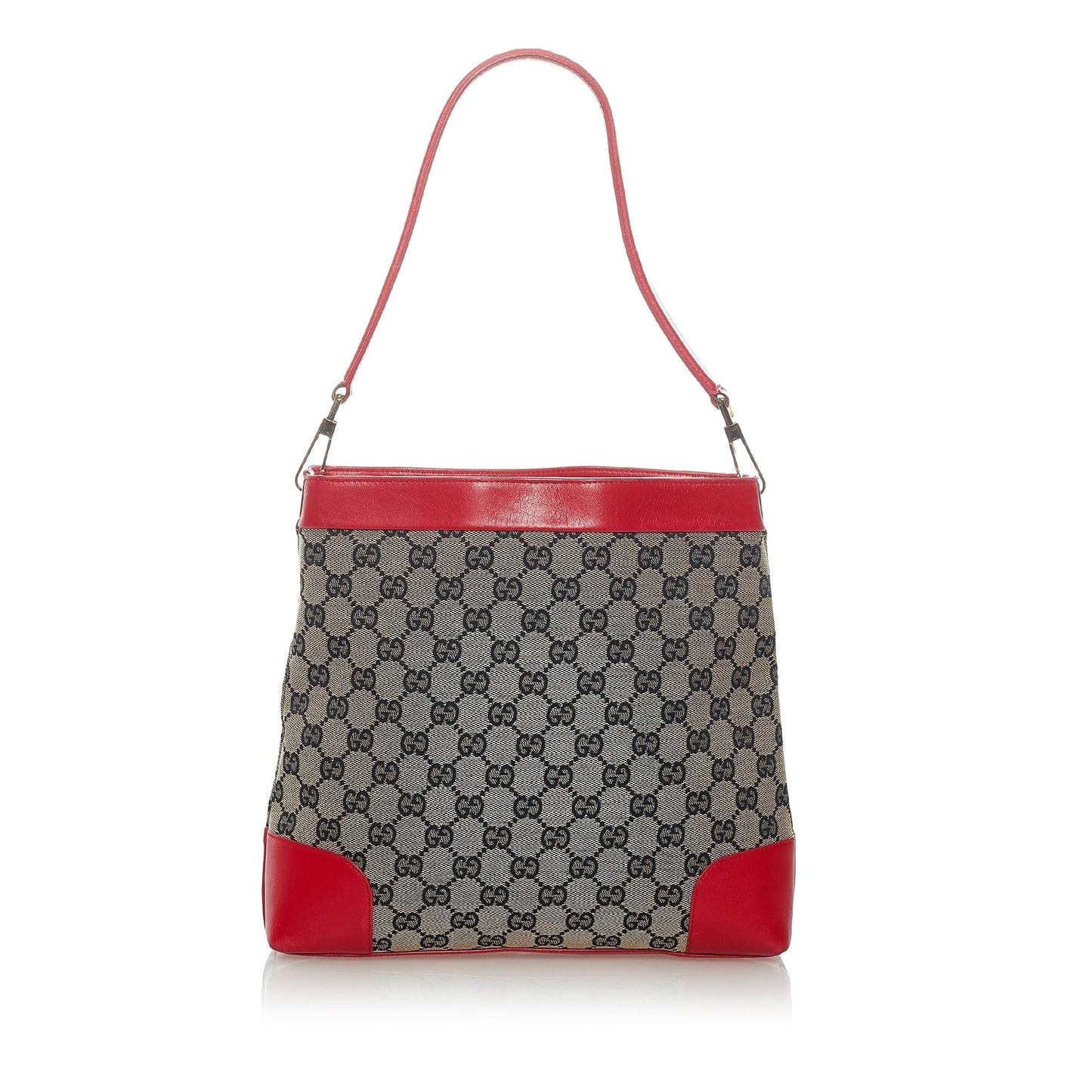 Gucci GG SHG Canvas Red Grey Shoulder Bag