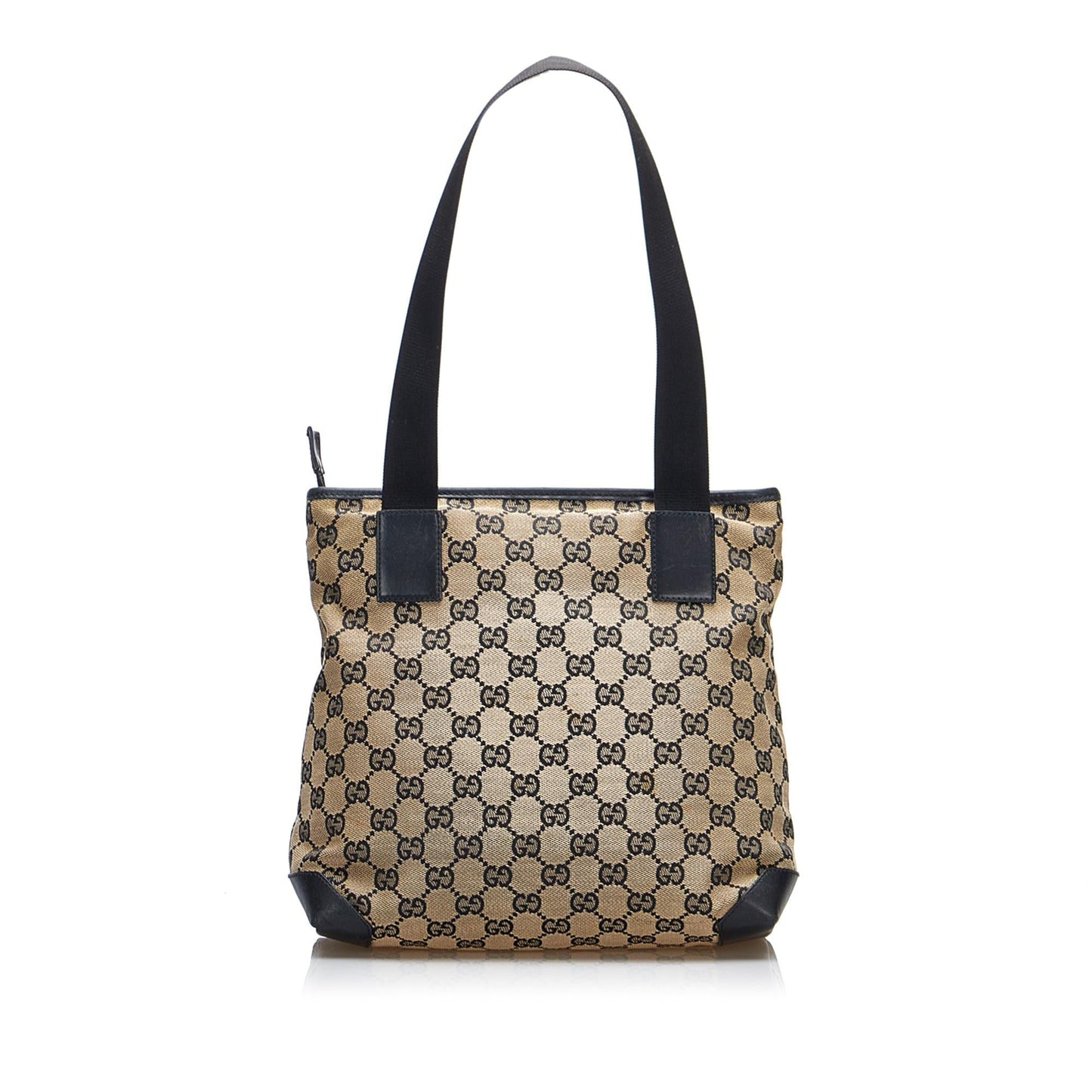 Gucci GG SHG-KswJIH Canvas Calf Black Brown Shoulder Bag