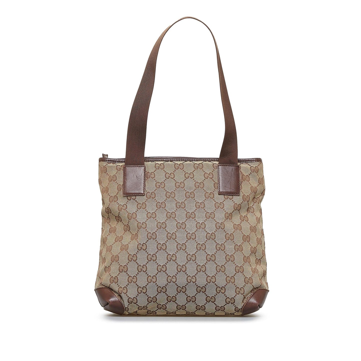 Gucci GG SHG-XOt55K Canvas Calf Brown Shoulder Bag