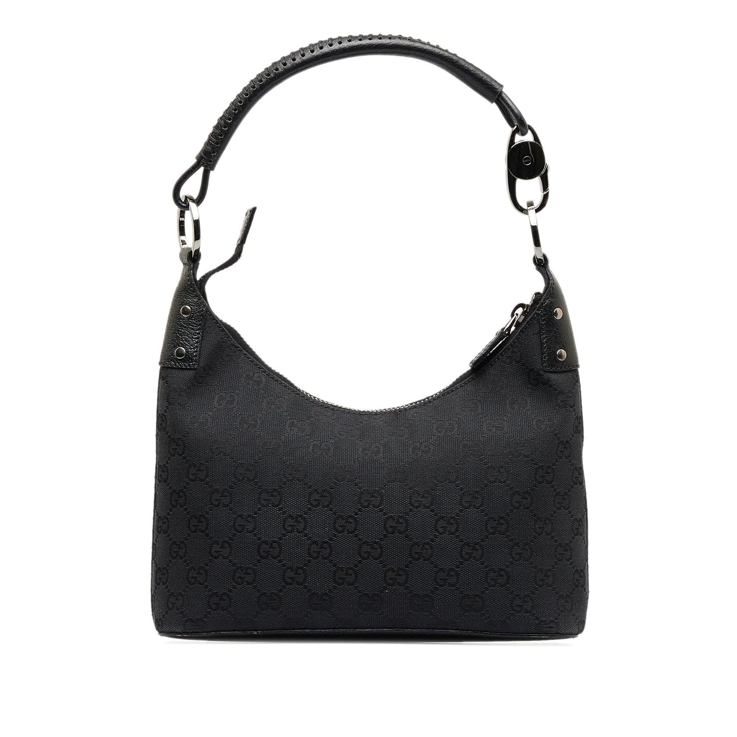 Gucci GG SHG-BE2f05 Canvas Calf Black Shoulder Bag