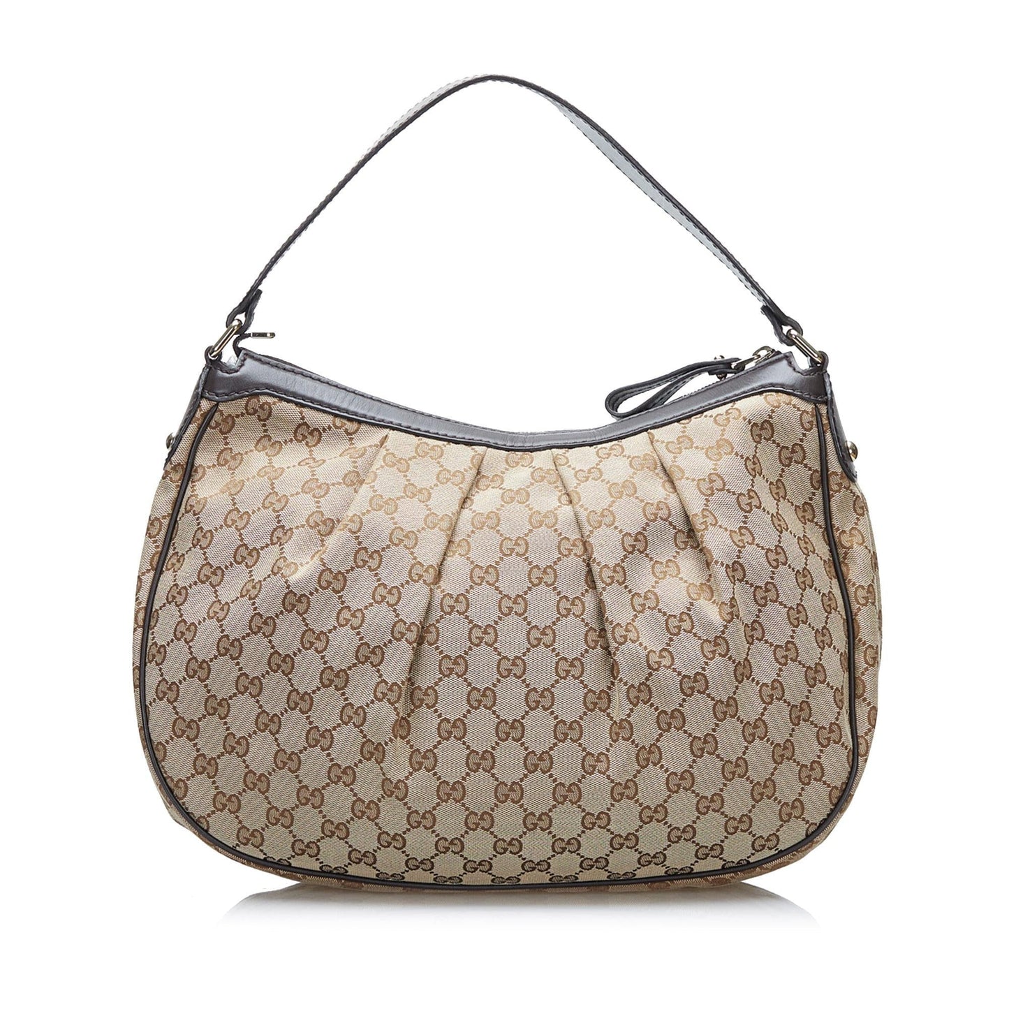 Gucci GG Sukey SHG-PeWYIq Canvas Calf Brown Shoulder Bag