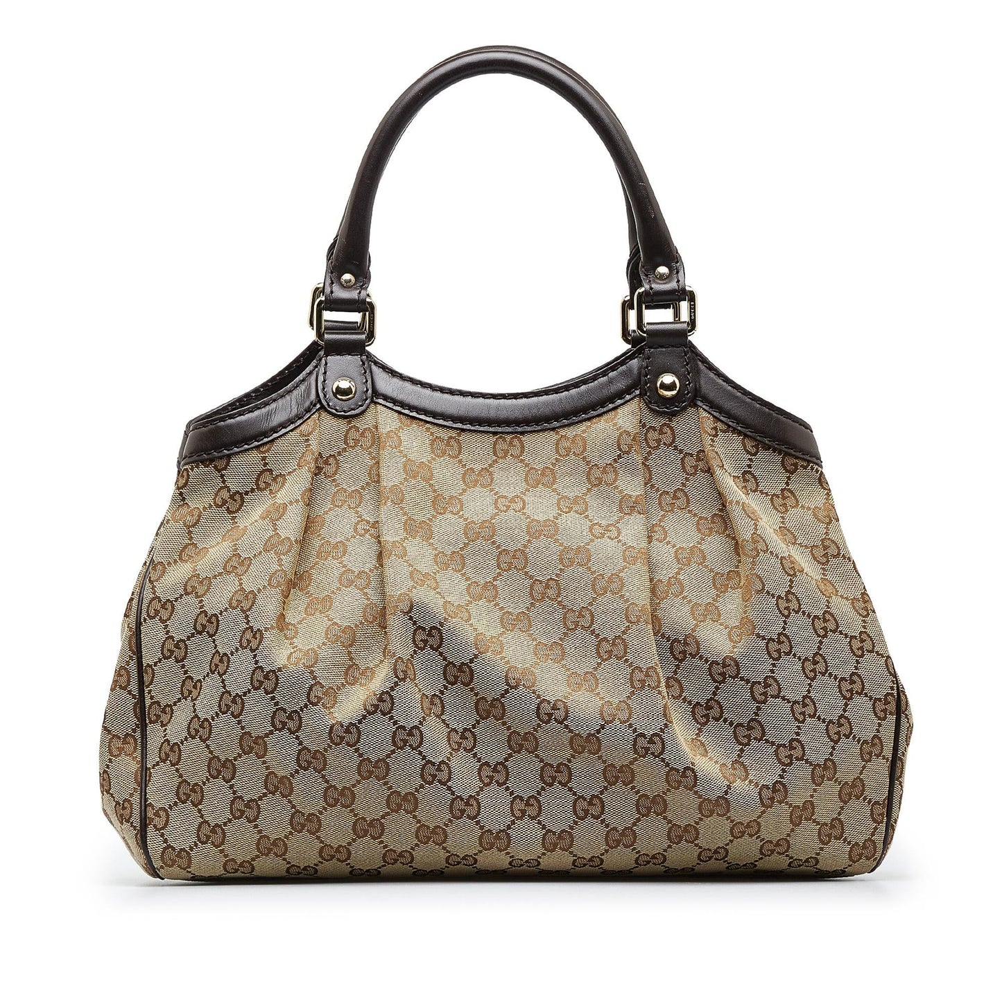 Gucci GG Sukey SHG-NFCUWy Canvas Brown Tote Bag