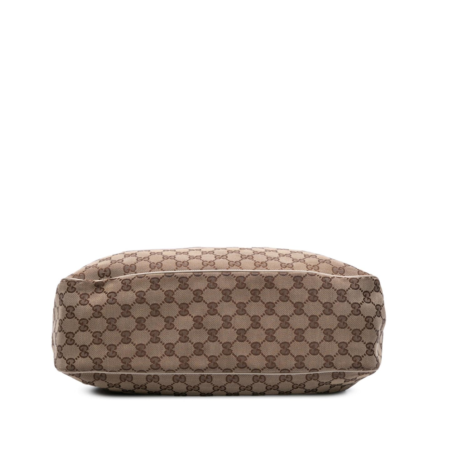 Gucci GG Sukey Canvas Calf Brown Tote Bag