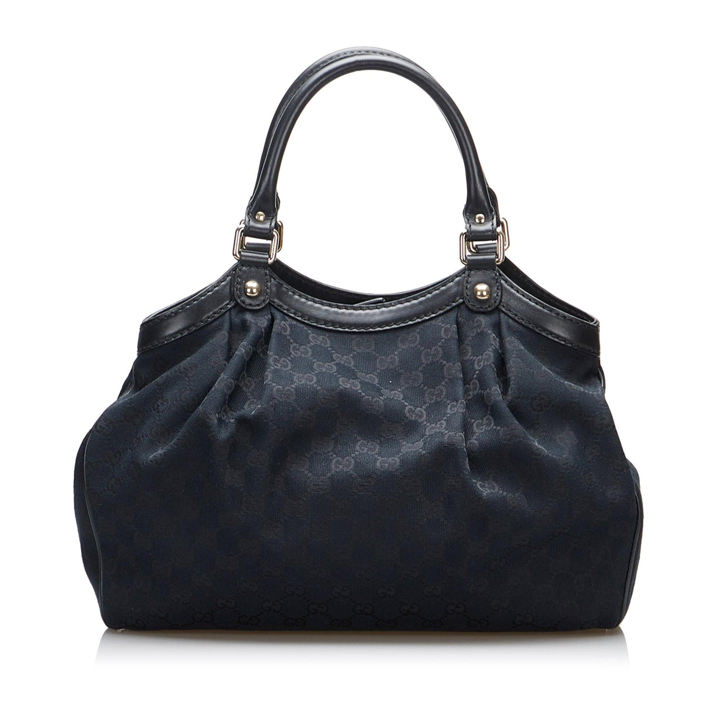 Gucci GG Sukey SHG-jiYa7C Canvas Calf Black Tote Bag
