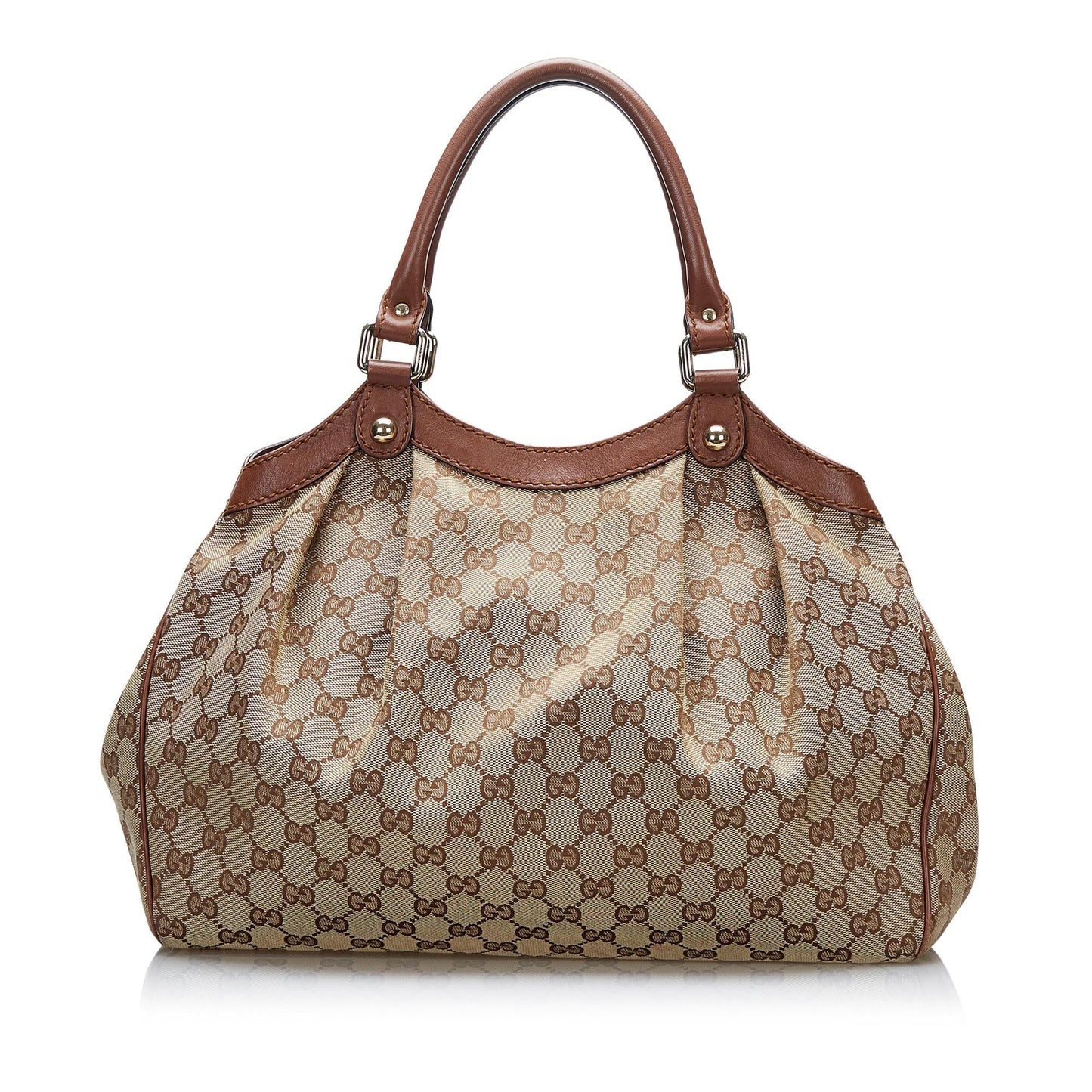 Gucci GG Sukey SHG-wPrZKd Canvas Brown Tote Bag