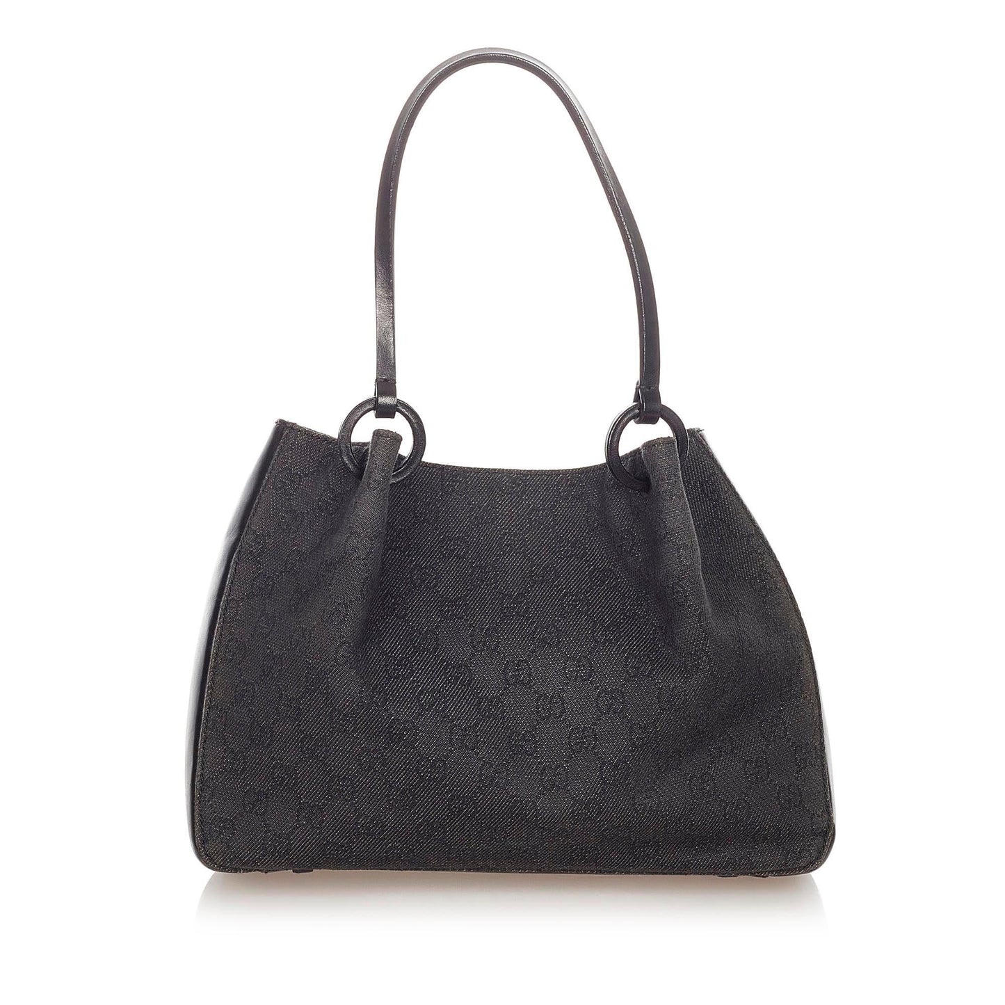 Gucci GG SHG Canvas Black Tote Bag 14