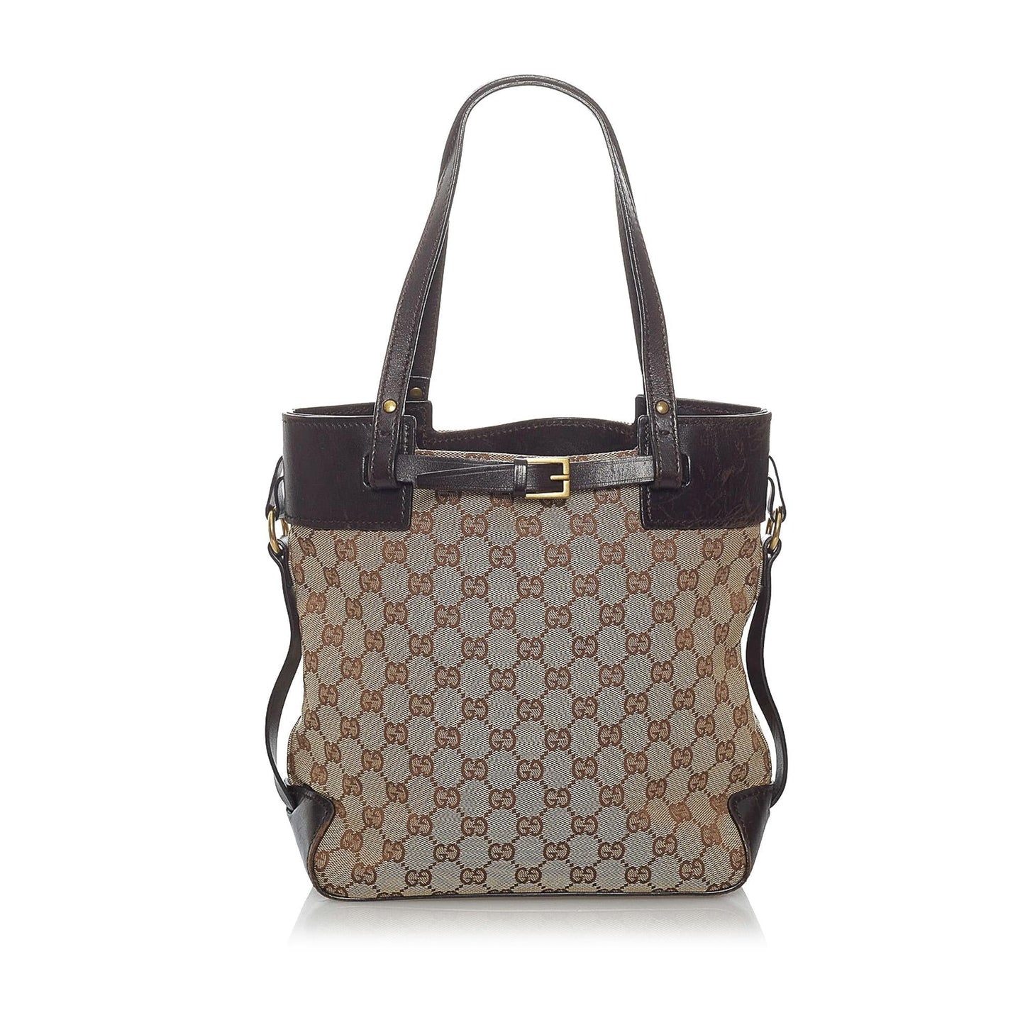 Gucci GG SHG Canvas Brown Tote Bag 29