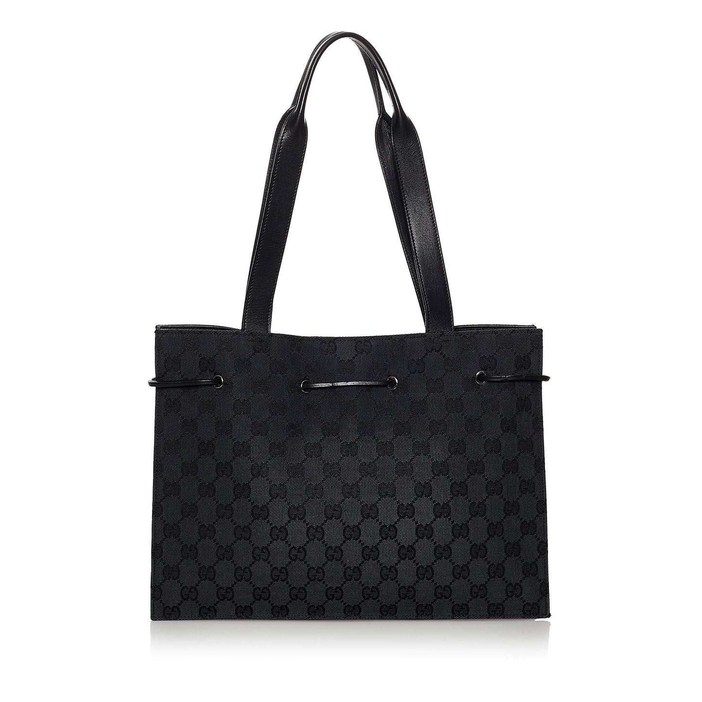 Gucci GG SHG Canvas Black Tote Bag 16